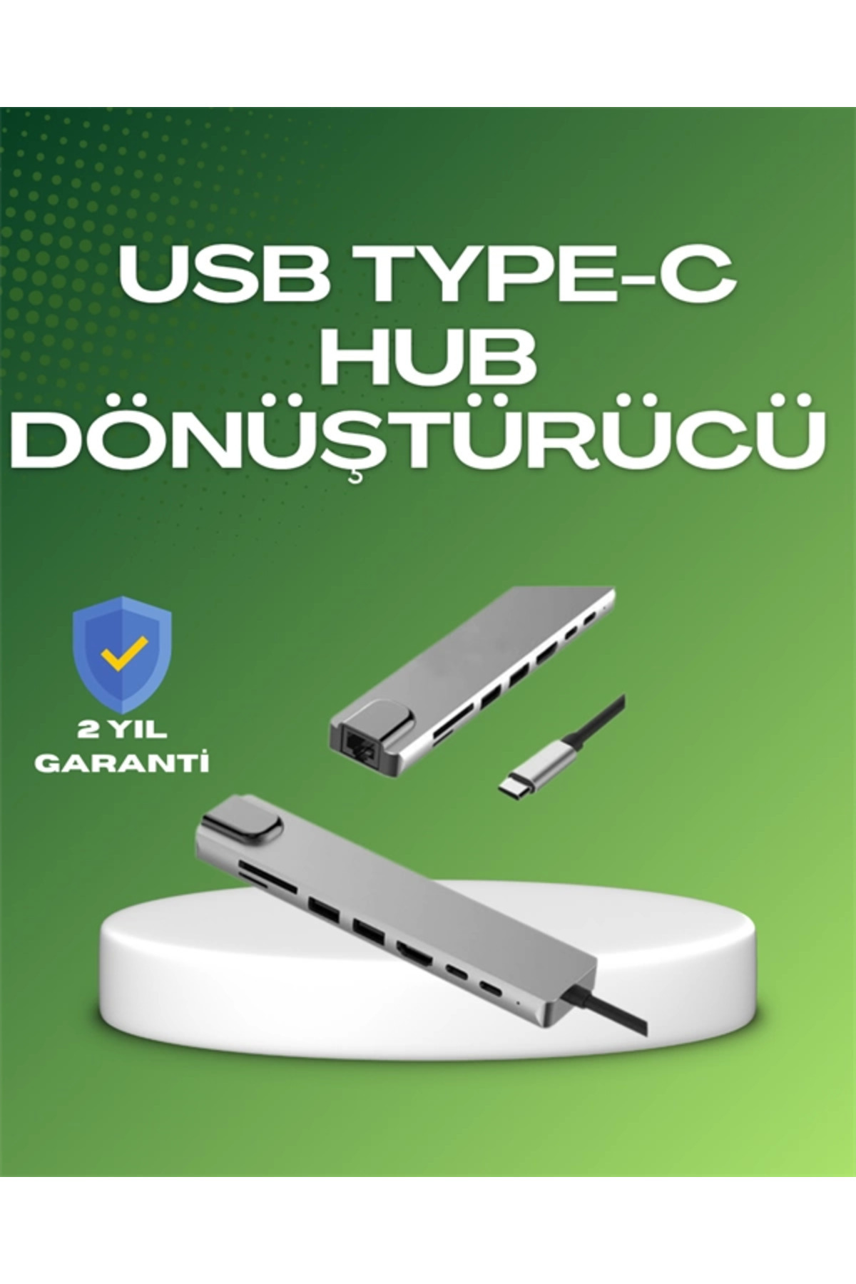 CannStore Seyahat Dostu 8‑in‑1 Hub - Şarj & Veri & Video & Ağ için Eksiksiz Çözüm