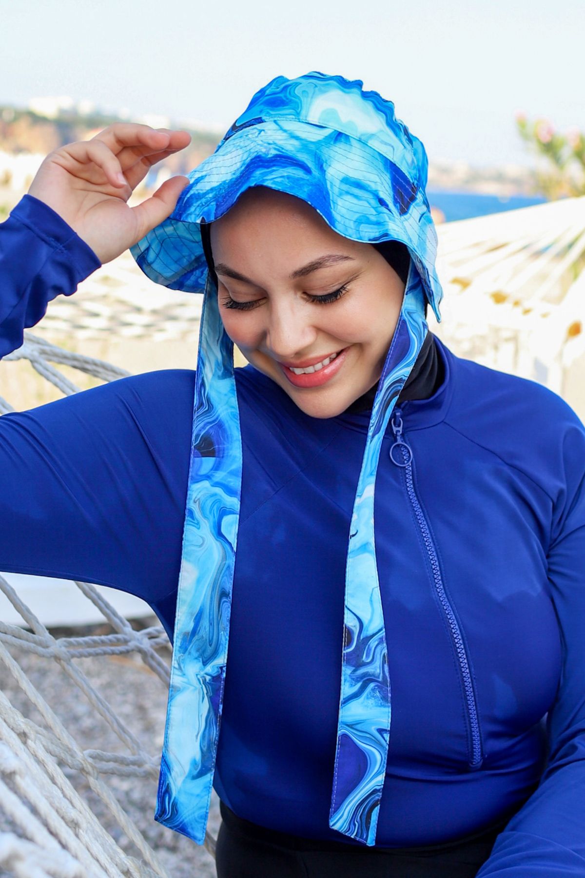 Remsa Mayo-Bucket Hat with Remsa Tie Rşbuc-02 Waves 4
