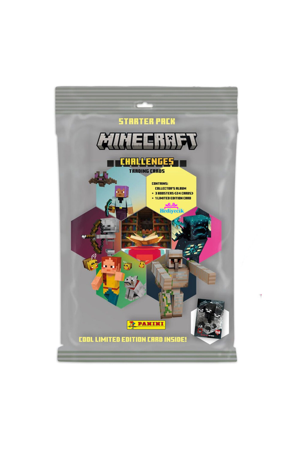 hediyecik Panini Minecraft Challenges Oyun Kartı Albümü Set - Minecraft Koleksiyon Albümü fotoğrafı 7 (önizleme)
