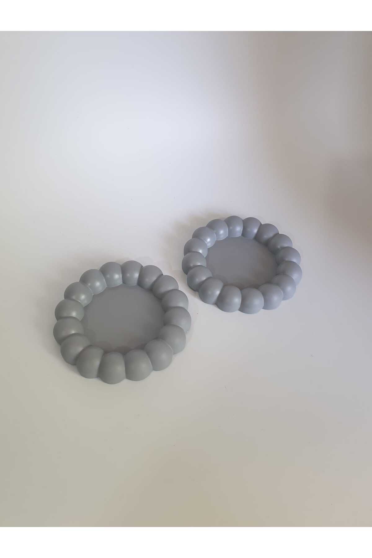 Lapida Home Decor-Decorative Coaster Set – Set of 2 Bead Edge Design 2