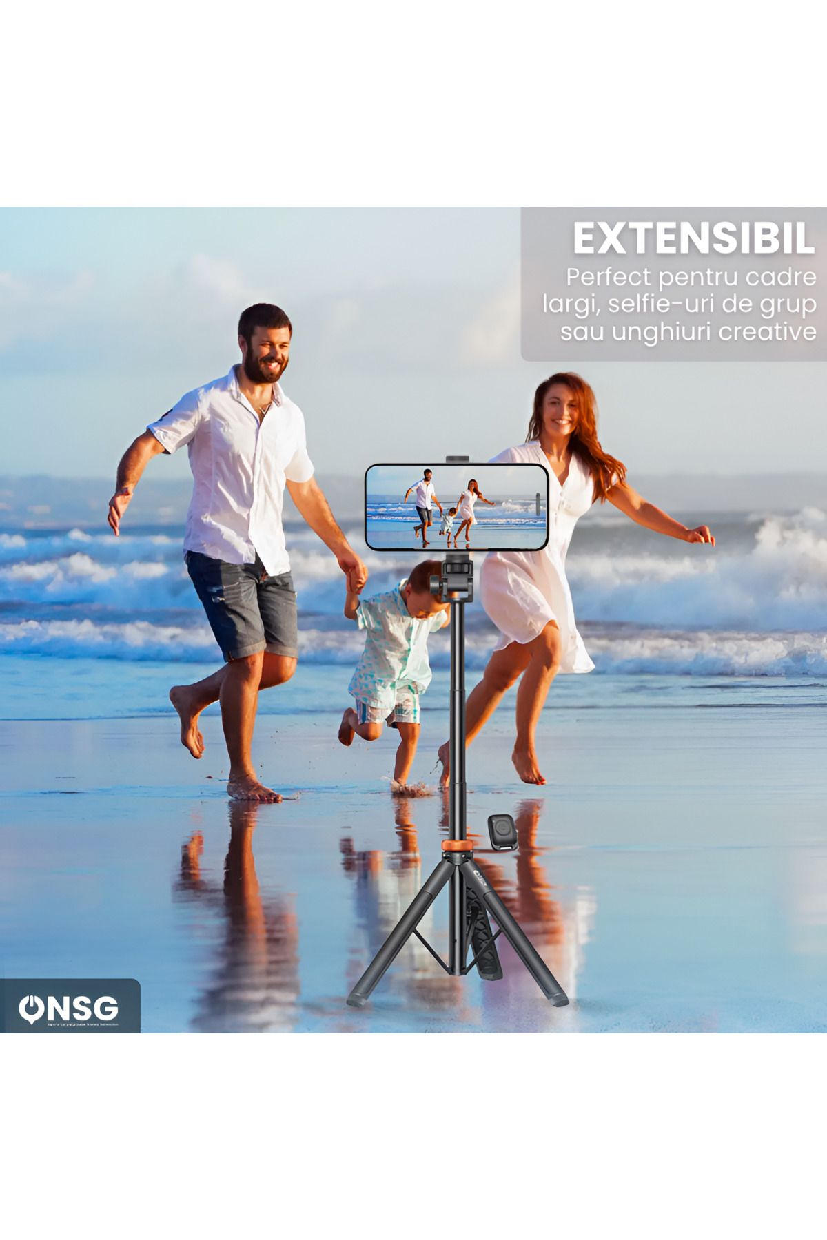 Tech-Protect-Selfie Stick 3-in-1, Bluetooth 5.2, Android And Iphone, 360 Degree Rotation, Black 3