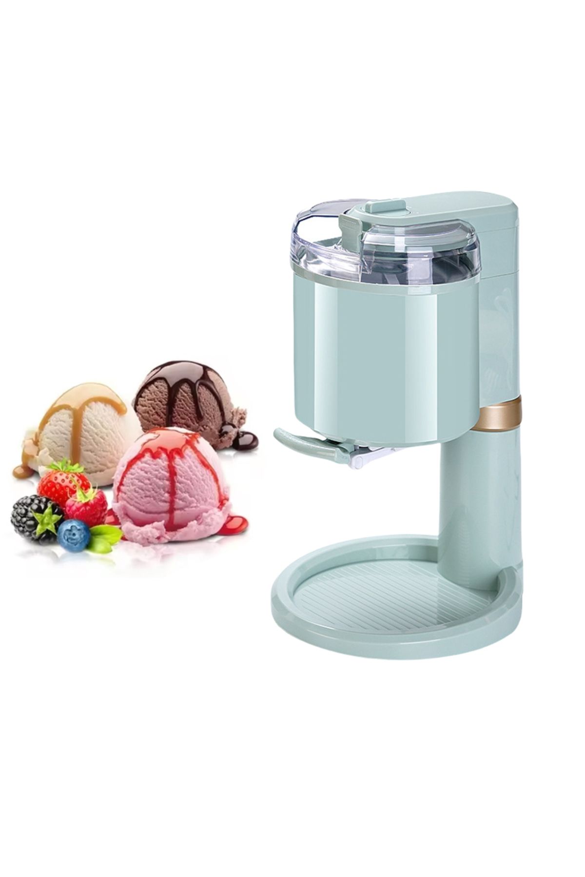 raf-Household Ice Cream Maker Machine, 1 Quart Capacity, Soft Serve Frozen Yogurt and Gelato Maker. 3