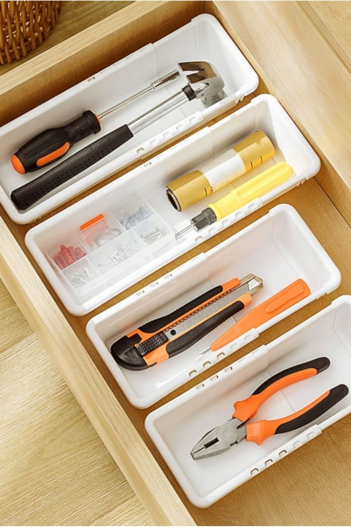 Bayev-Flexi S-M Set of 2 Expandable Drawer Organizer Stationery Organizer - Closet Organizer Set 2