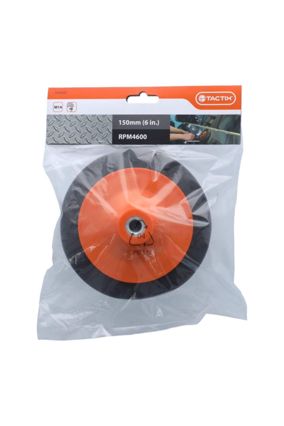 Tactix-4600RPM Versatile Lint-Free Buffing and Polishing Sponge 6 Inch 2