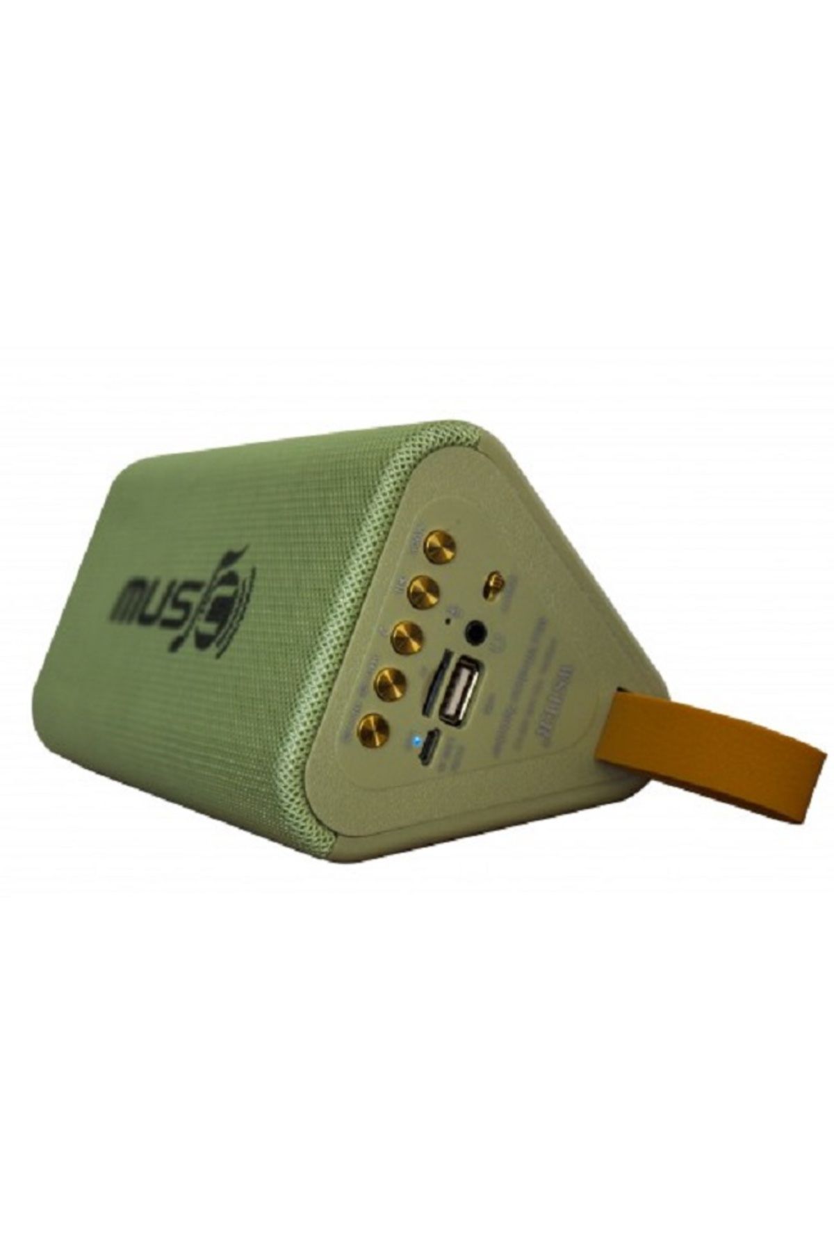 KlaussTech-Professional Speaker, Wireless Connection, TF Card and FM Radio, Aux, Green Color 2