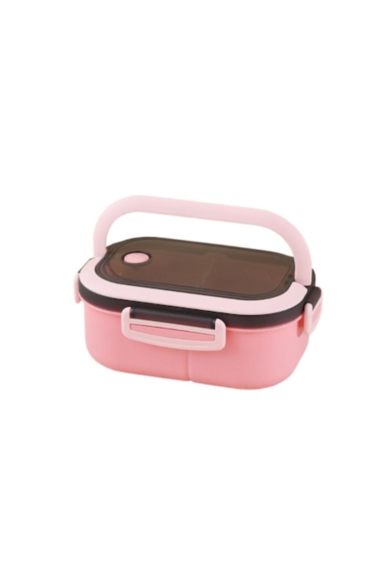Rao-Compartimented and Stacked Food Container with Valve, Plastic, Dimensions 14.5 x 21 x 8 cm, Pink 1