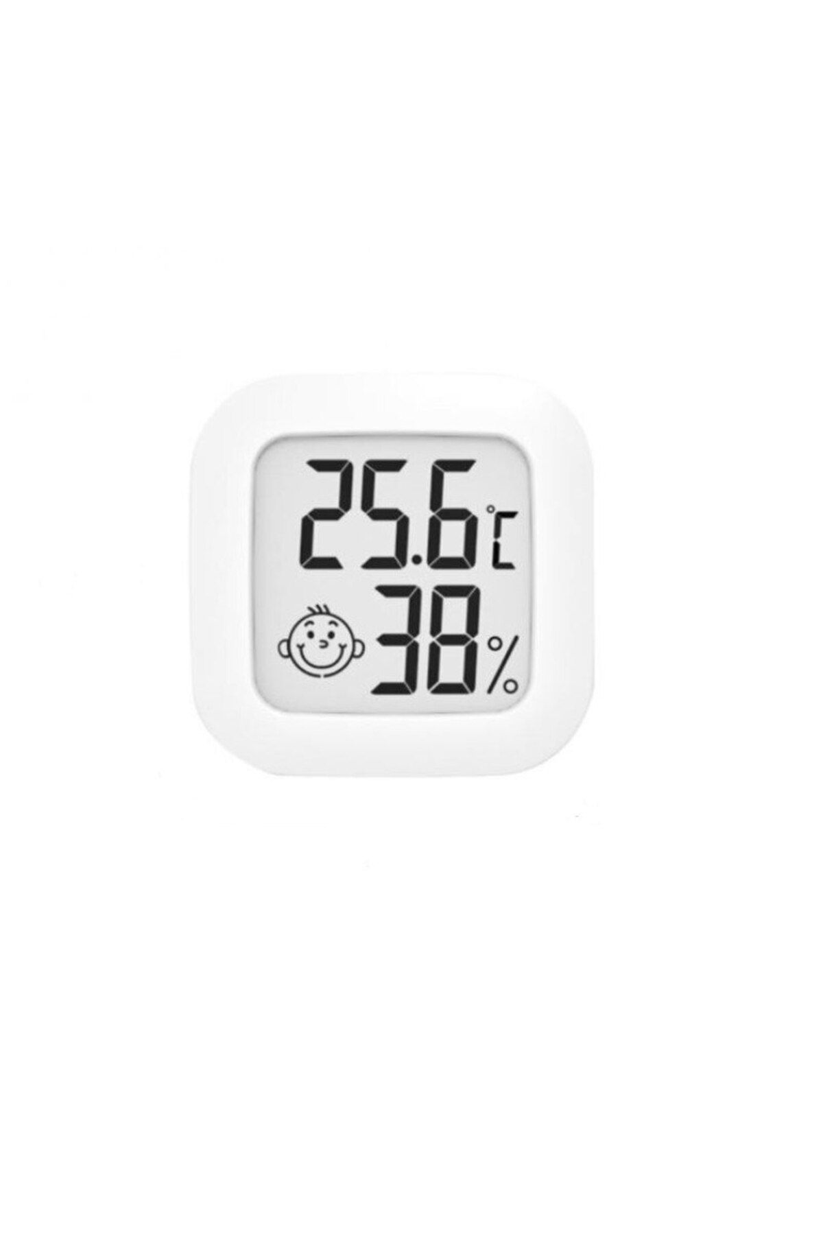 Rao-Mini termometru digital pentru camera copiilor, higrometru încorporat, dimensiuni 4,3 x 4,3 cm, culoare alb 4