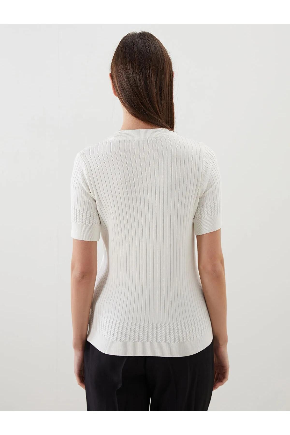 LC Waikiki-Pulover LCW Modest Crewneck pentru femei (W5) 3