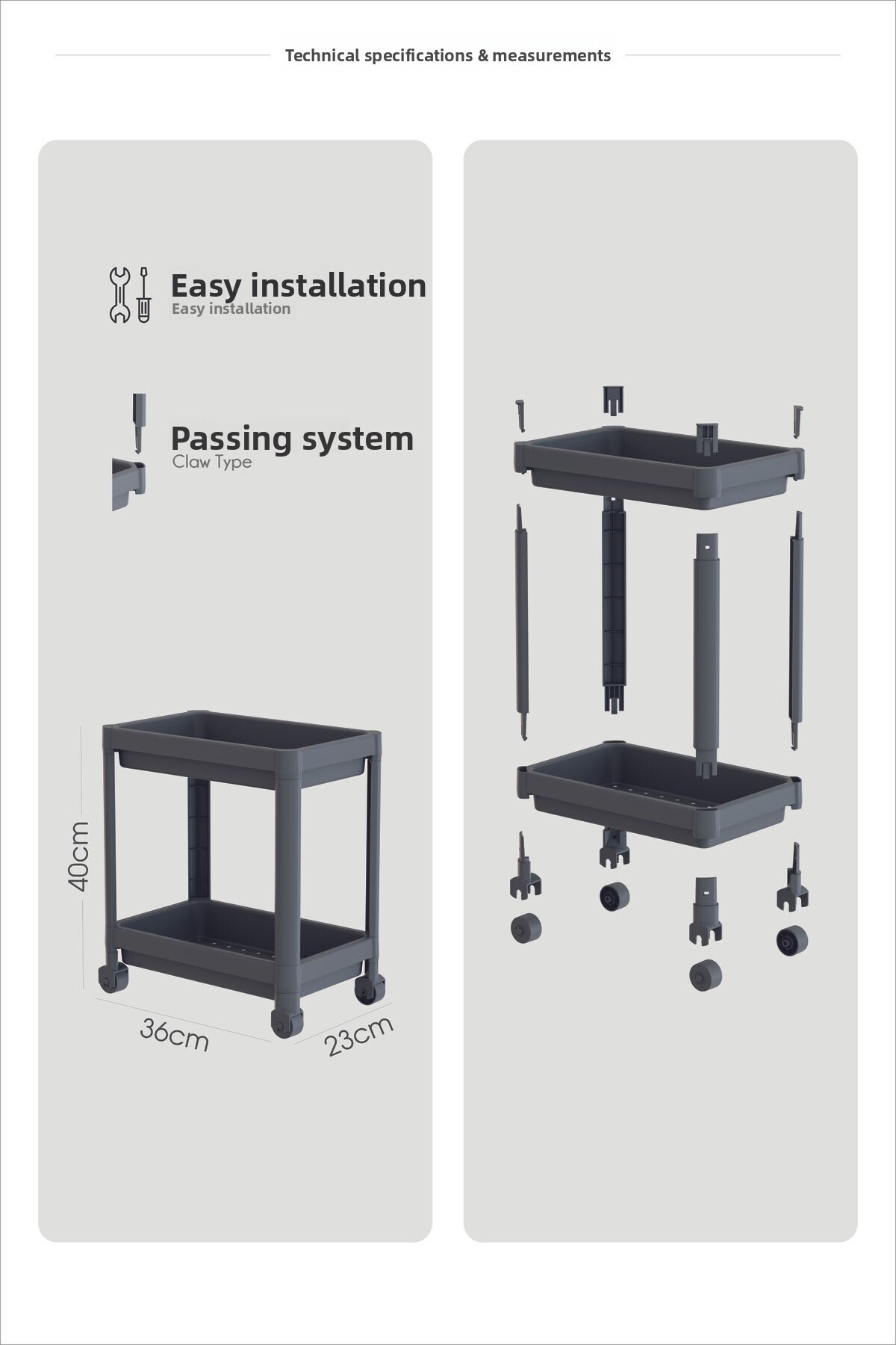 Mutfak Köşesi 2 επιπέδων αναμίκτη, ράφι μπάνιου, πάγκος κουζίνας και έξι ράφια απορρυπαντικών στο κάτω μέρος στο επάνω μέρος