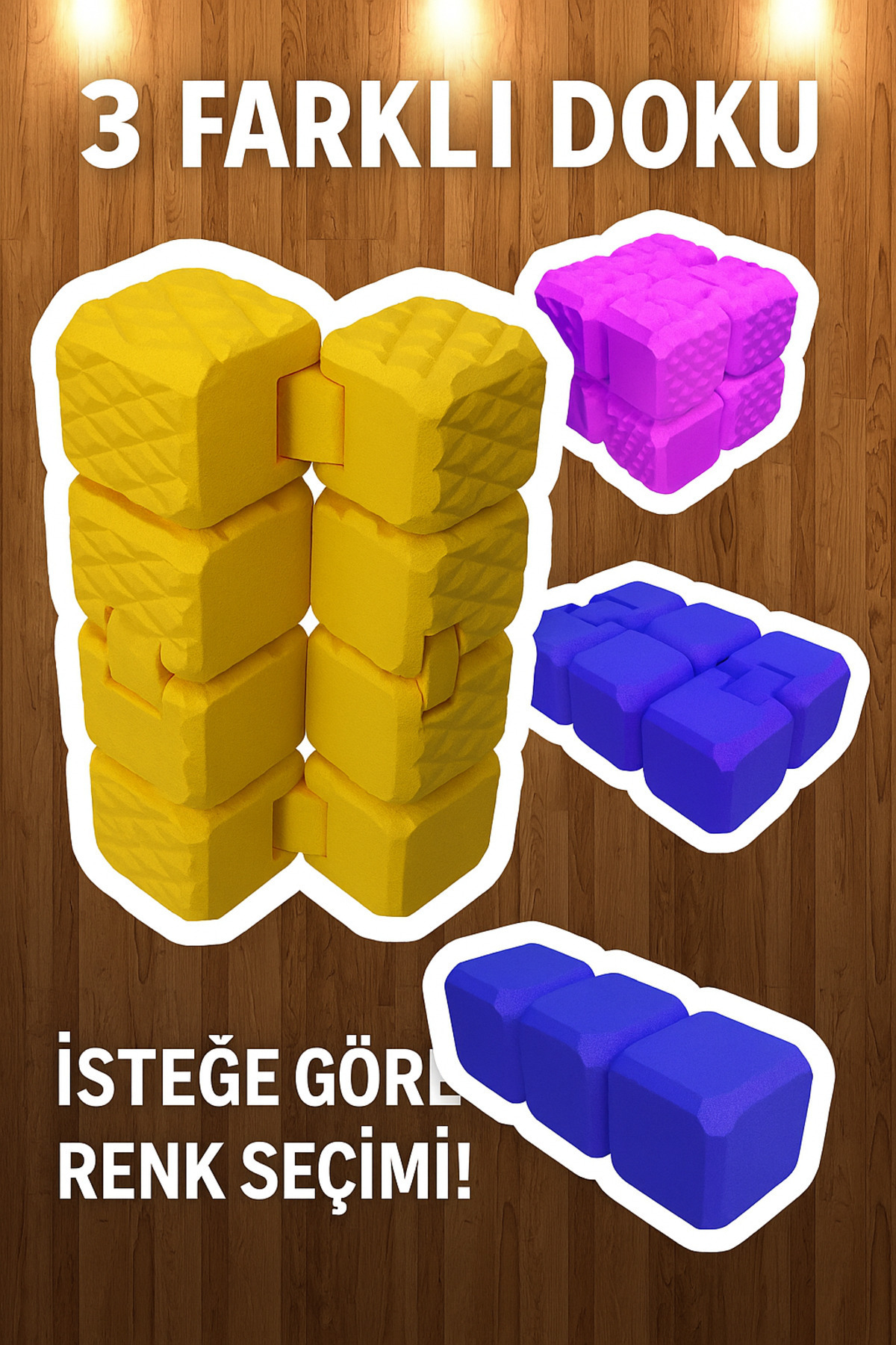 ModelAtölye 3D HexaBlok – 3D Baskı Sonsuz Küp (Stres Giderici Oyuncak)