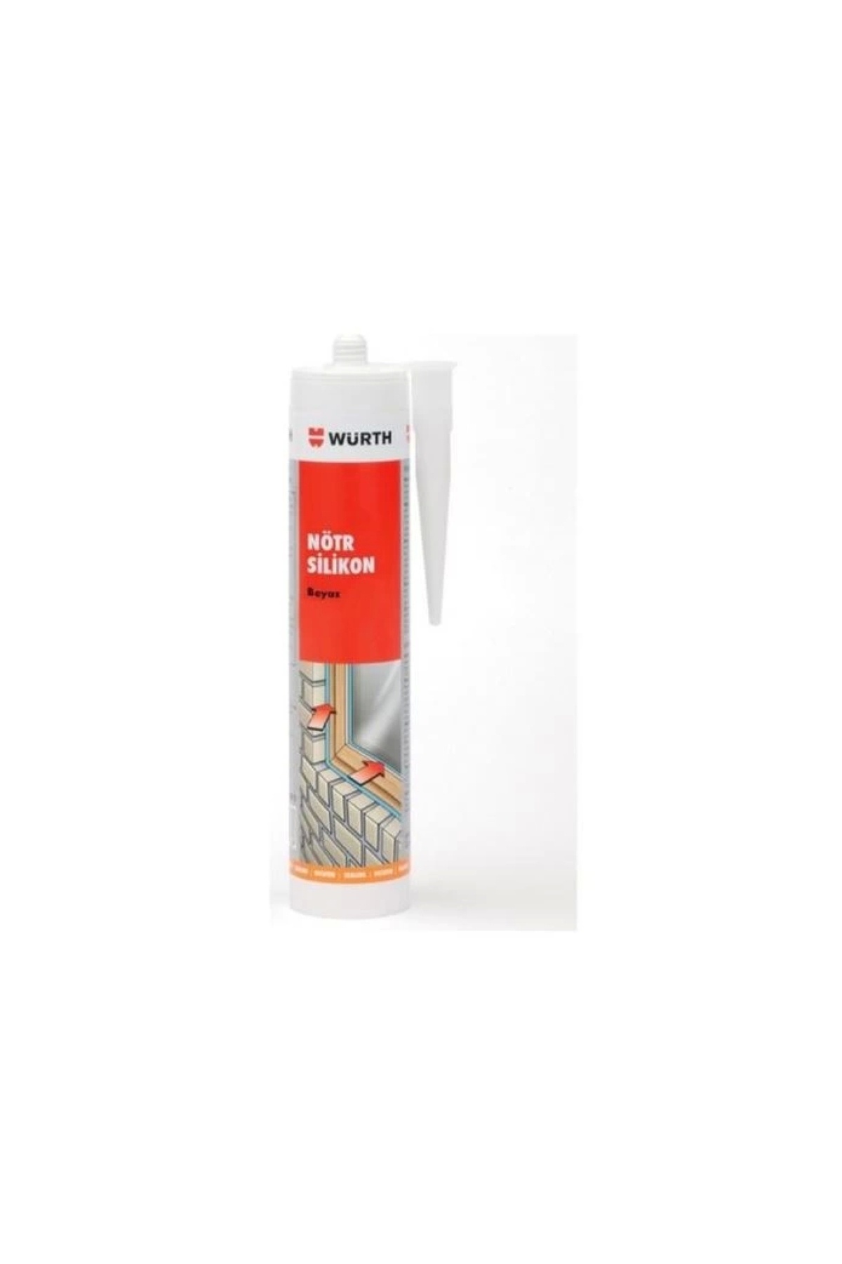 Würth Nötr Silikon Beyaz 310ml