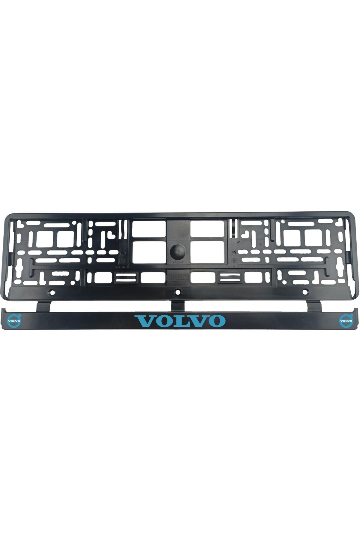 OEM-Set of 2 pieces, license plate holder, Volvo blue 1