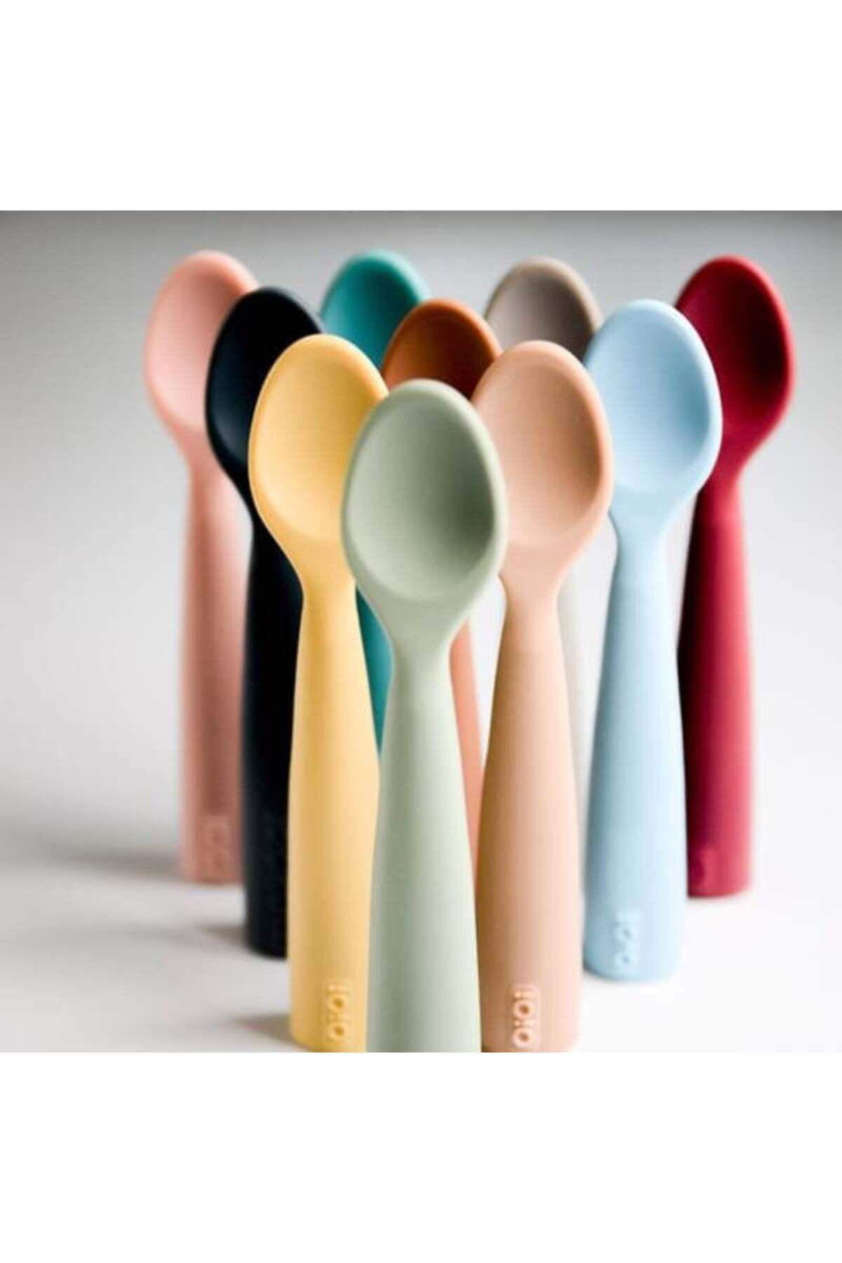 OiOi Nam Nam Silikon Bebek Mama Kaşığı – Sarı | 6 Ay | %100 Gıda Sınıfı | Bpa’sız | Yerli Üretim fotoğrafı 5 (önizleme)