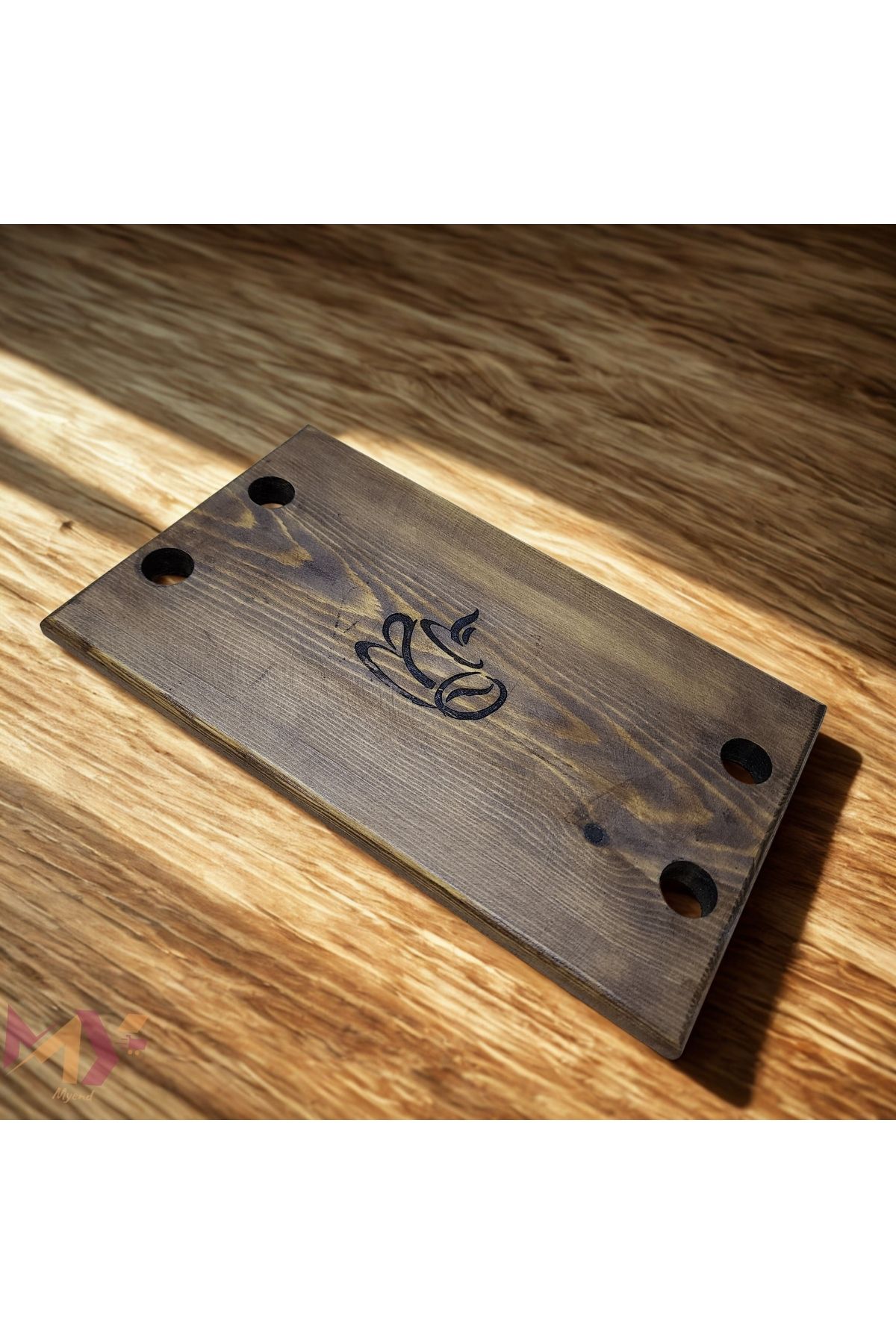 Myend-Wooden Presentation Board, Cutting Presentation Board Rectangular Presentation Stand Coffee Cheese 3