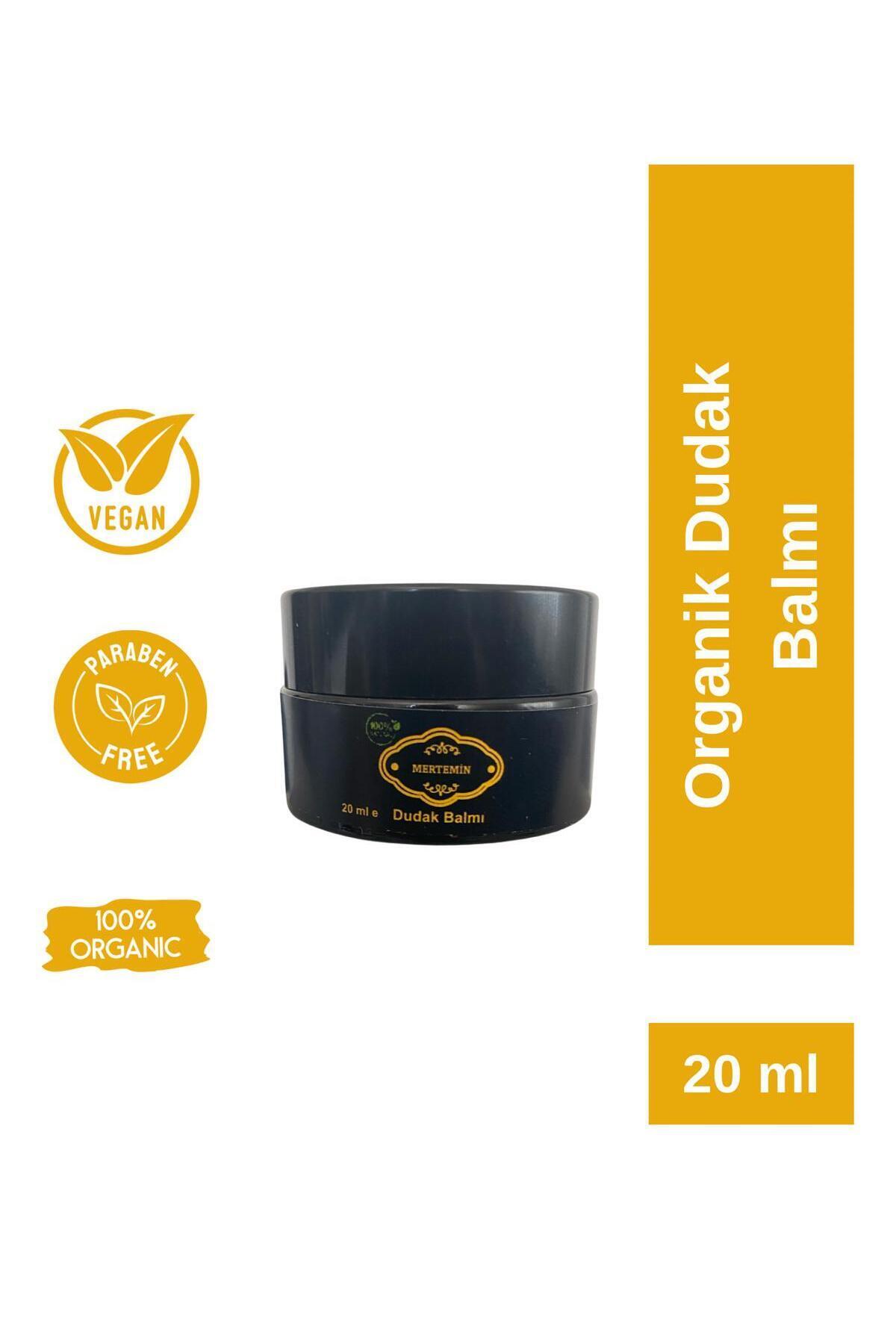 MERTEMİN Organik Dudak Balmı Dudak Kremi Çilek Ve Kakao Aromalı 20ml