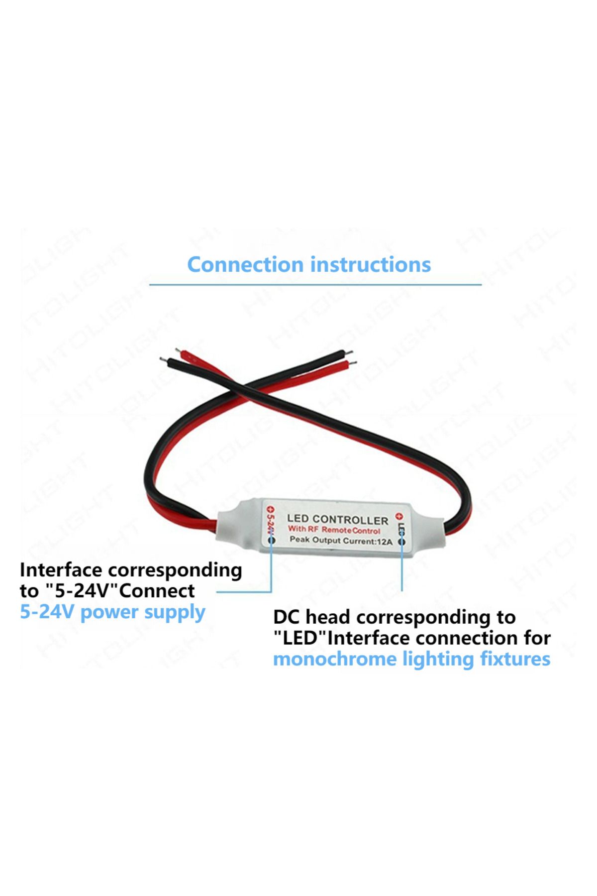Choice-12V LED Strip Controller Mini Dimmer RF Wireless Remote 11key DC 5V 12V 24V Controller for LED St... 3