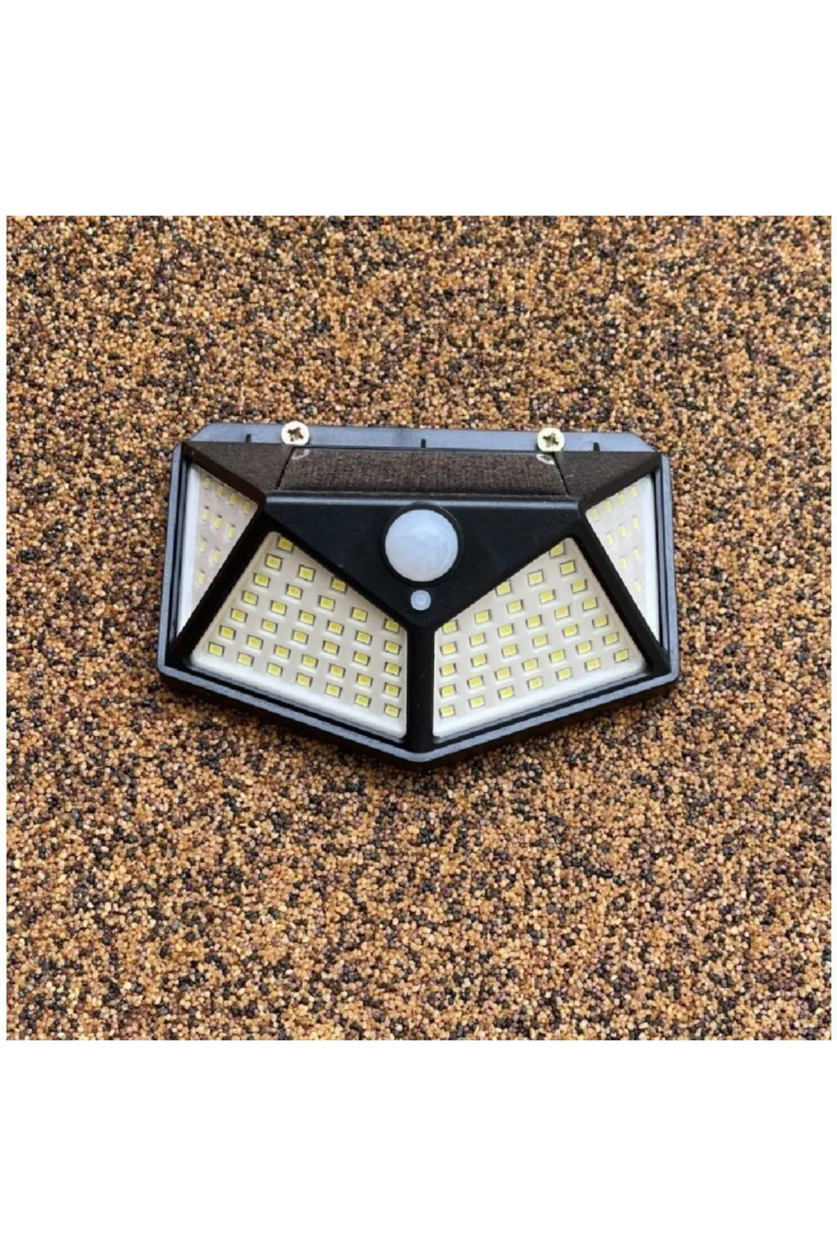 Generic-Set of 3 APF® solar-powered lamps, motion sensor, 3 lighting levels, 100 LEDs 7