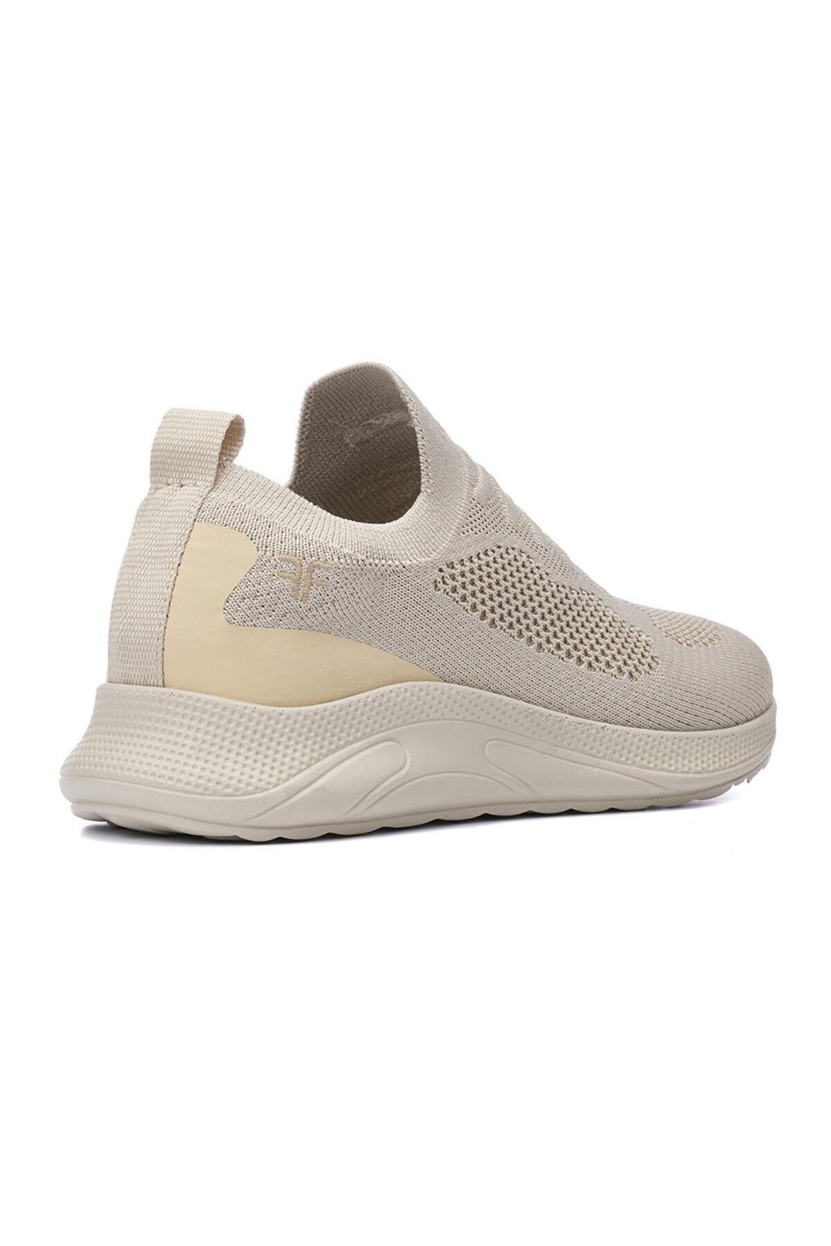 İmerShoes  Günlük Unisex Bej Sneaker Slip-on Nefes Alabilen Hafif Yürüyüş Bağcıksız Esnek Spor Ayakkabı 041f - Görsel 7