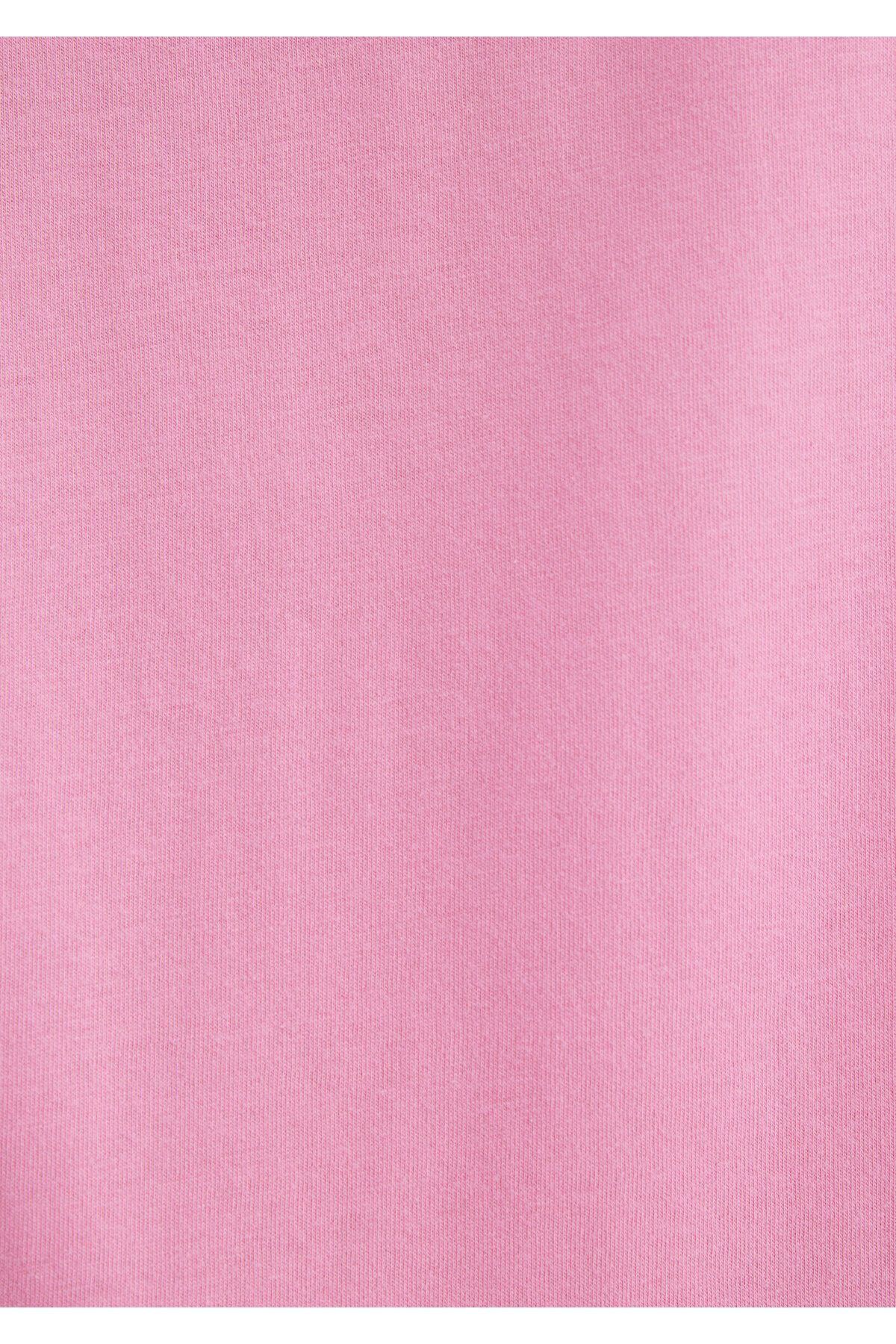 Mavi-Rosafarbenes T-Shirt mit Logo-Print, Übergröße/weiter Schnitt 1600843-71032 7
