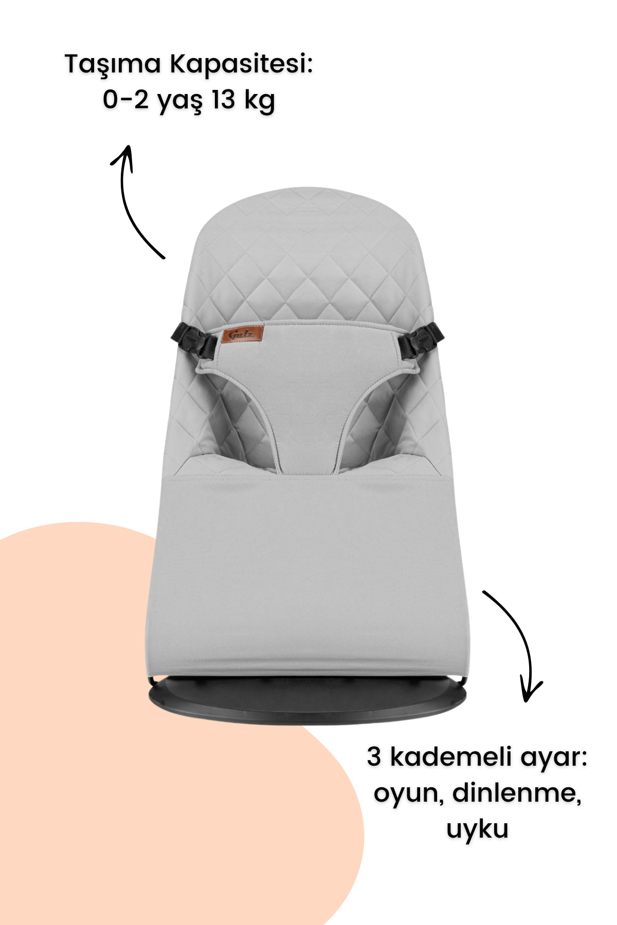 Gulz Sleeper Kademeli Sallanır Ana Kucağı fotoğrafı 6 (önizleme)