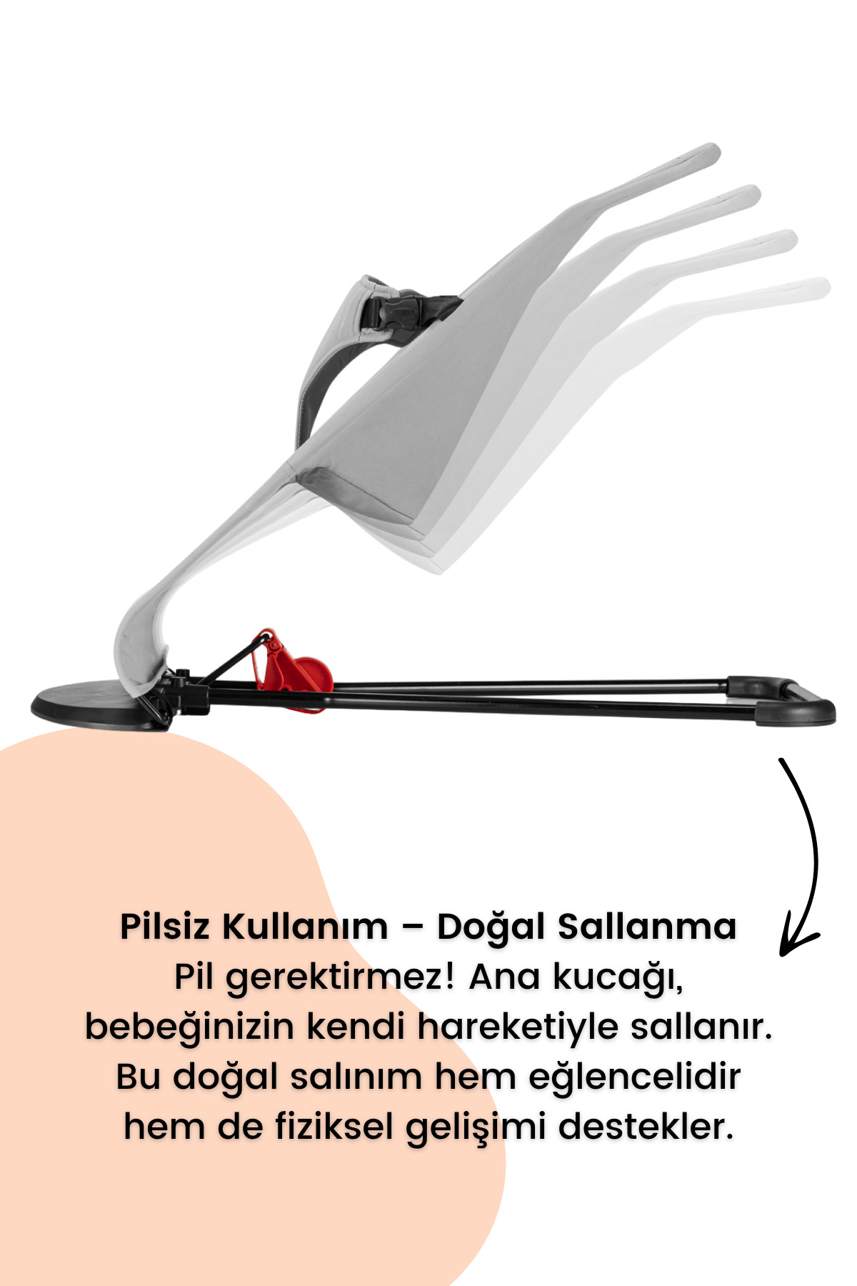 Gulz Sleeper Kademeli Sallanır Ana Kucağı fotoğrafı 2 (önizleme)