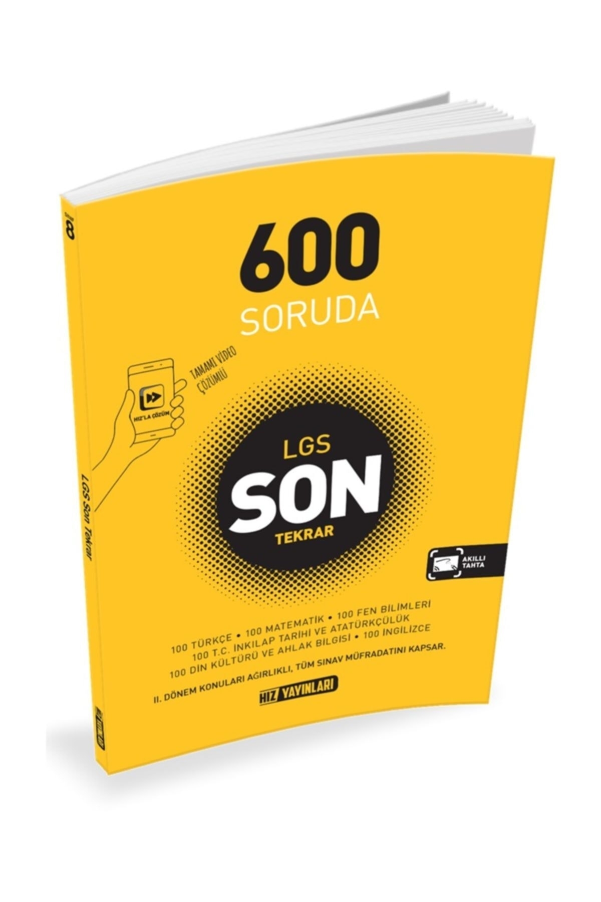 Hız Yayınları 8. Sınıf 600 Soruda LGS Son Tekrar + sürpriz hediye