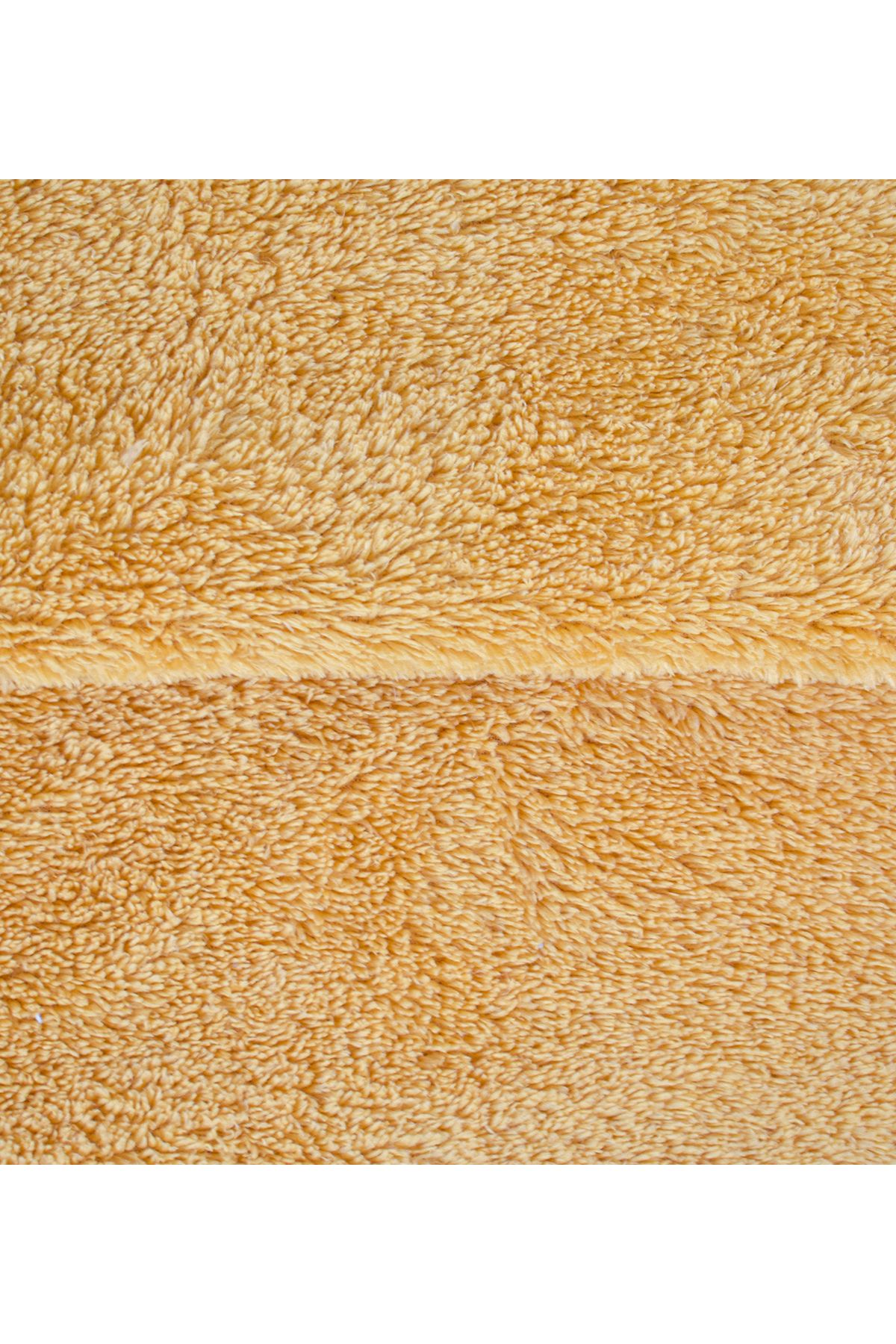 Aslan Online-Pabtex Double Faced Mustard Welsoft Plush Fabric 180 cm Width 2