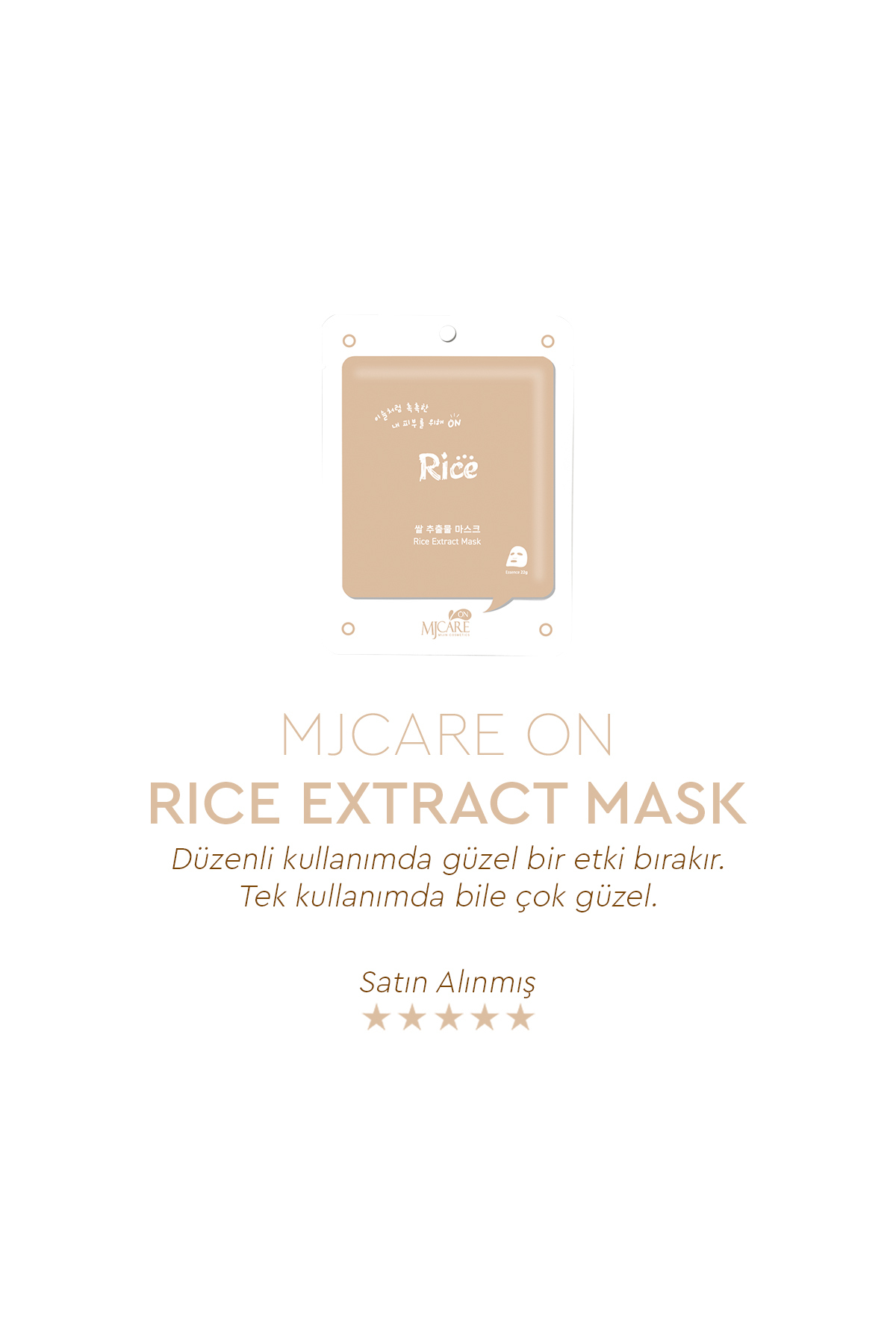 On Rice Extract Mask - Pirinç Özlü Yüz Maskesi 10'lu — 1518962 — تصویر 7 از 7