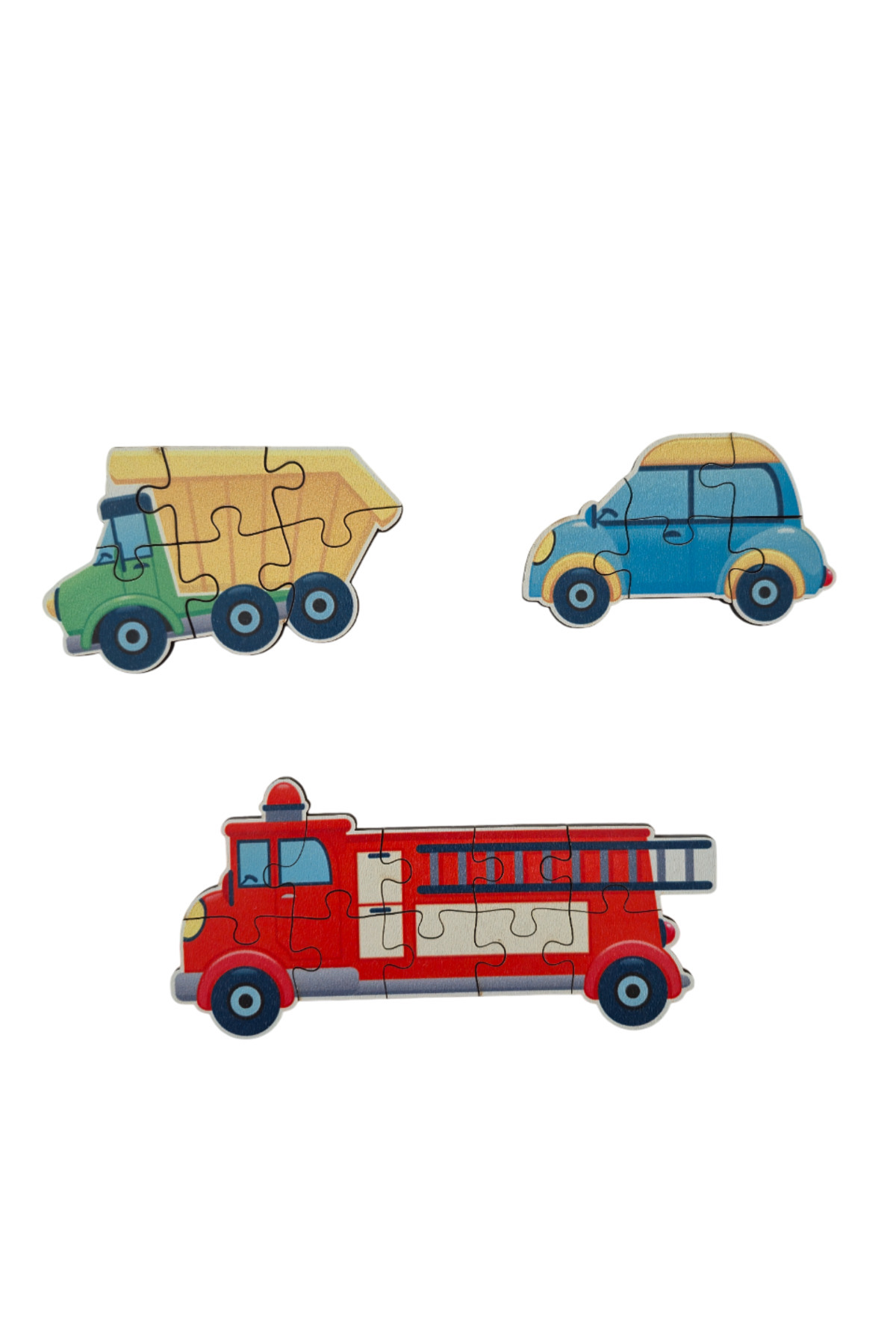 Fizello Araçlar Vehicles / 13 Adet Puzzle Montessori Yapboz / 82 Parça Okul Öncesi Zeka Geliştirici Oyuncak fotoğrafı 5 (önizleme)
