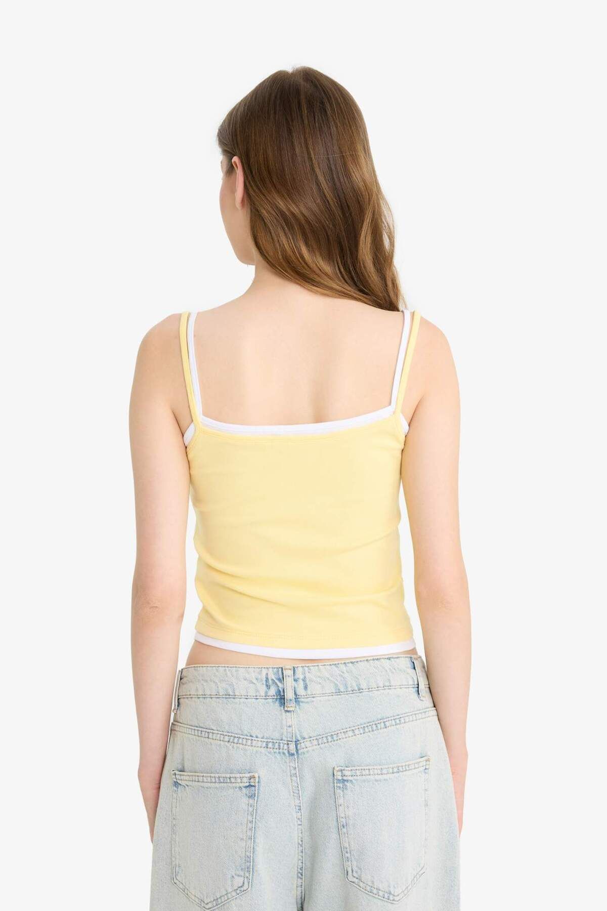 DeFacto-Cool Fitted Rib Strap Undershirt F4888Ax25Sm 6