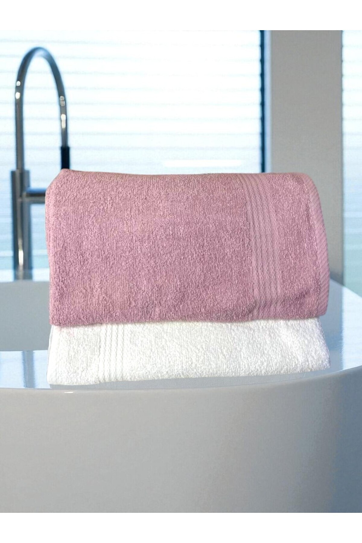MixCotton Home-100% Cotton 140X70 cm Large Size 2 Pack Bath Towel 6