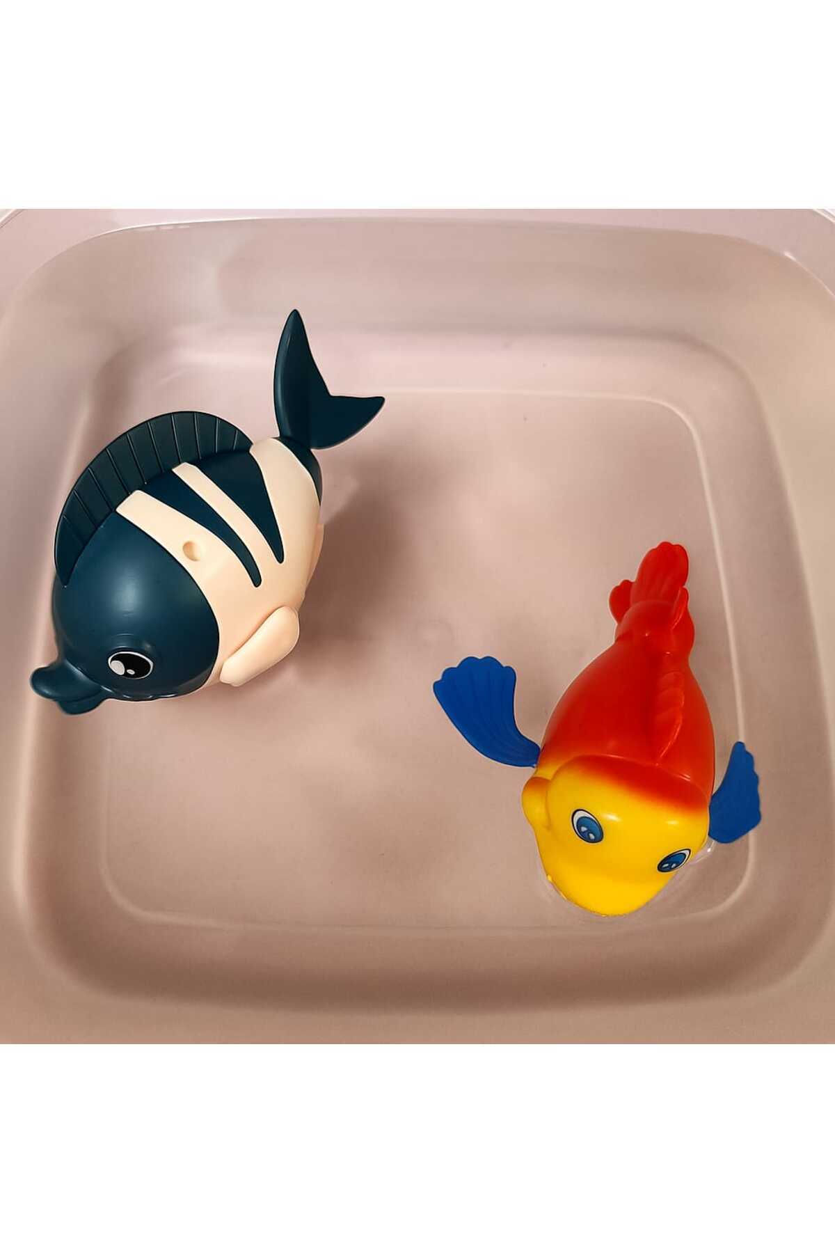 LRS STORE 2 Adet Oyuncak Kurmalı Yüzen Balık ,Banyo -Havuz Oyuncağı Balık Nemo ve Sevimli Palyaço Balığı fotoğrafı 2 (önizleme)