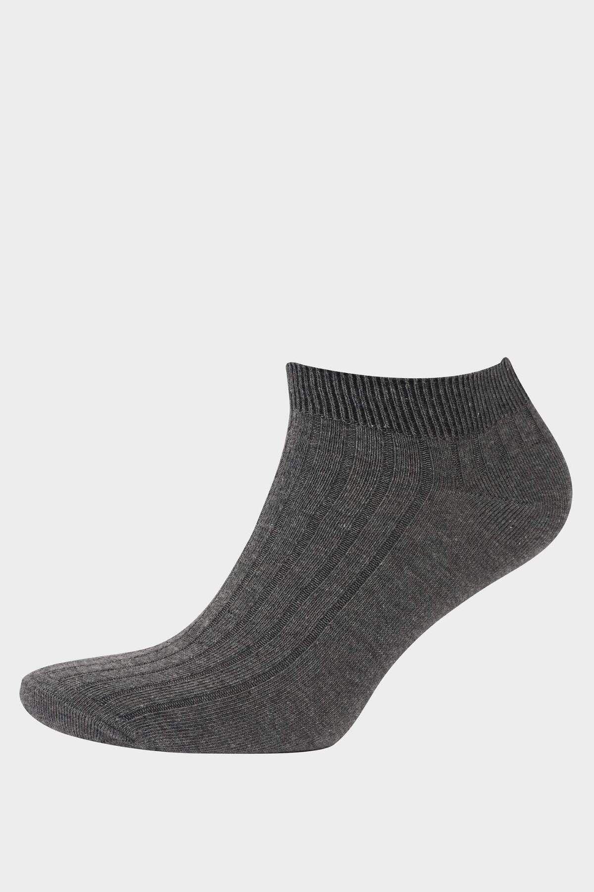 DeFacto-Herren 5 Stück Baumwolle Booties Socken F5758AXNS 4