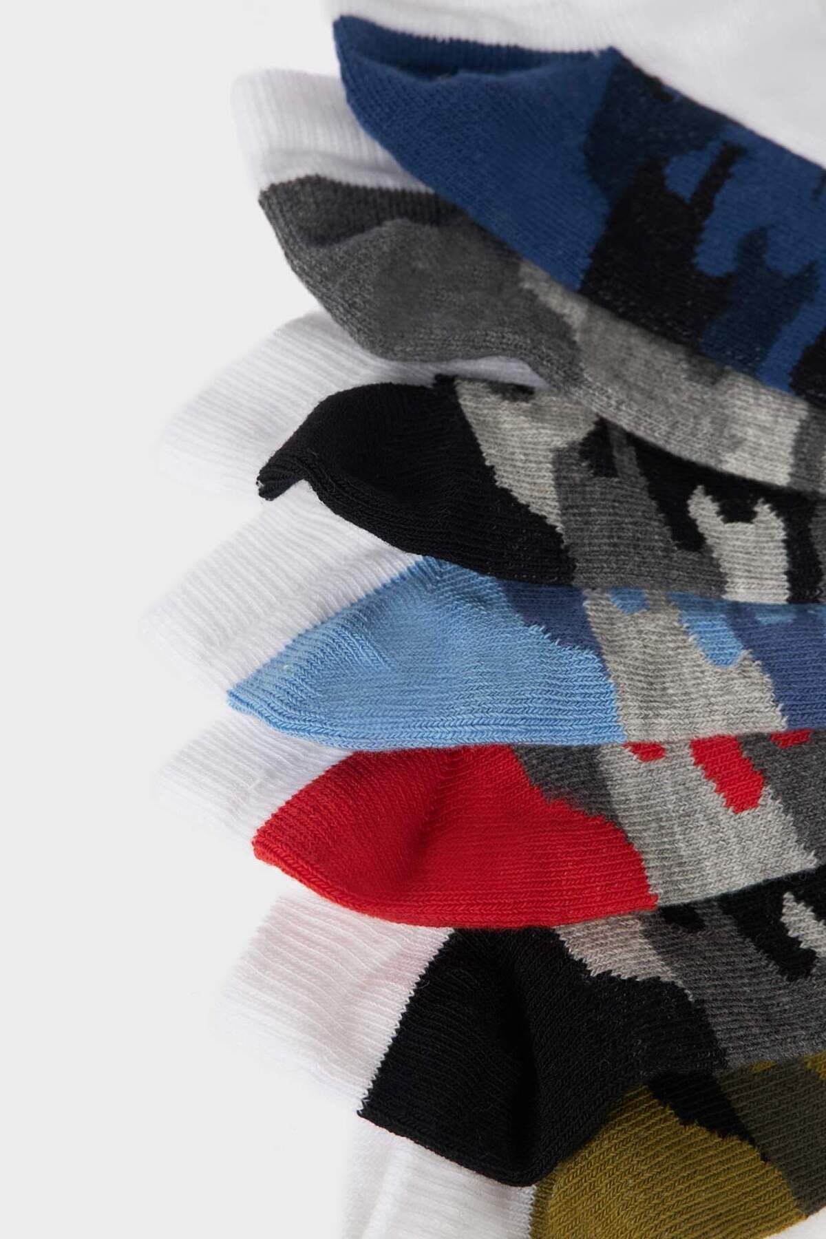 DeFacto-Boy's 7-Piece Cotton Booties Socks E5513A8Ns 8