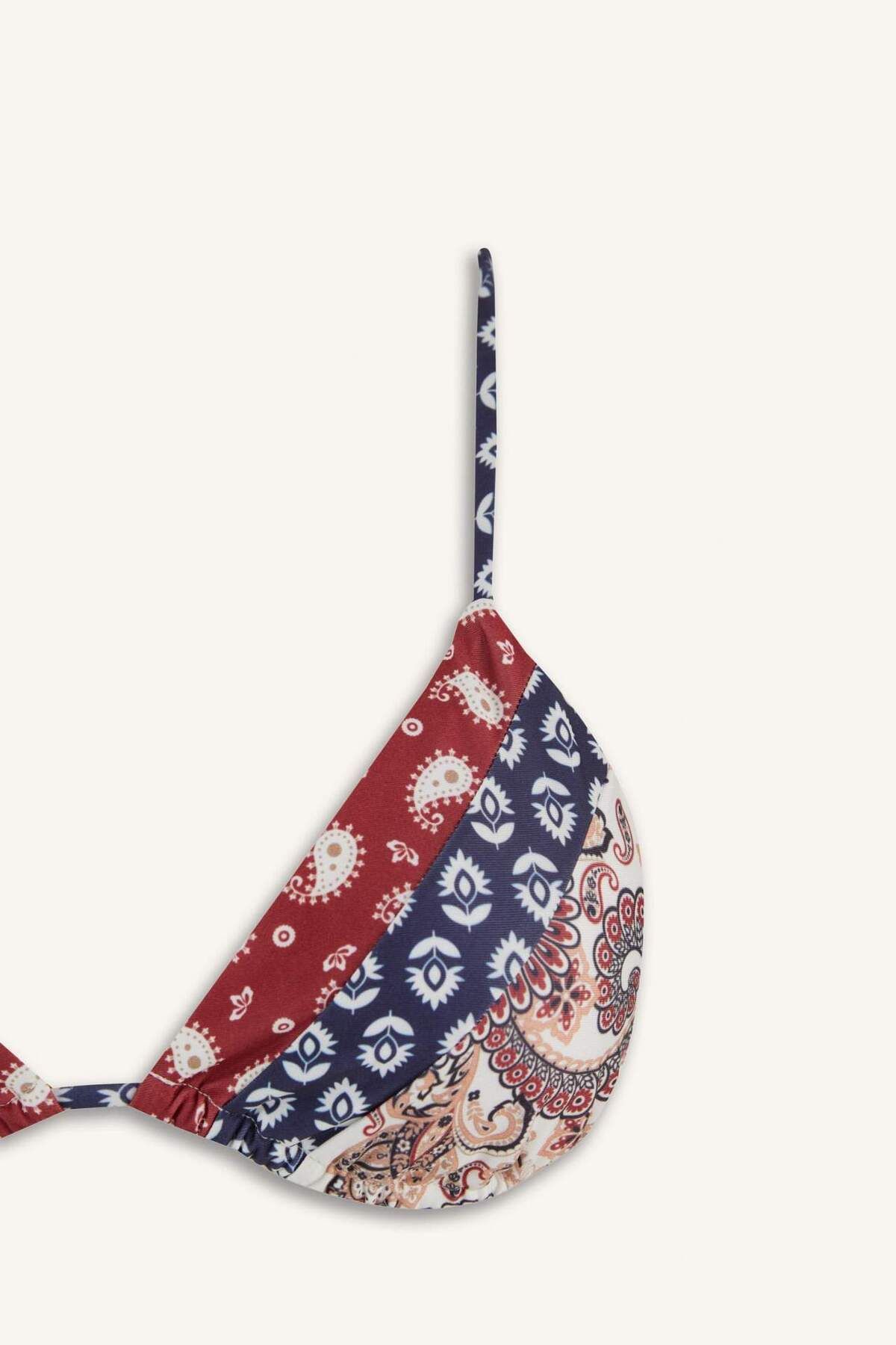 DeFacto-Regular Fit Patterned Bikini Top-Fall in Love E4892Ax25Sm 8