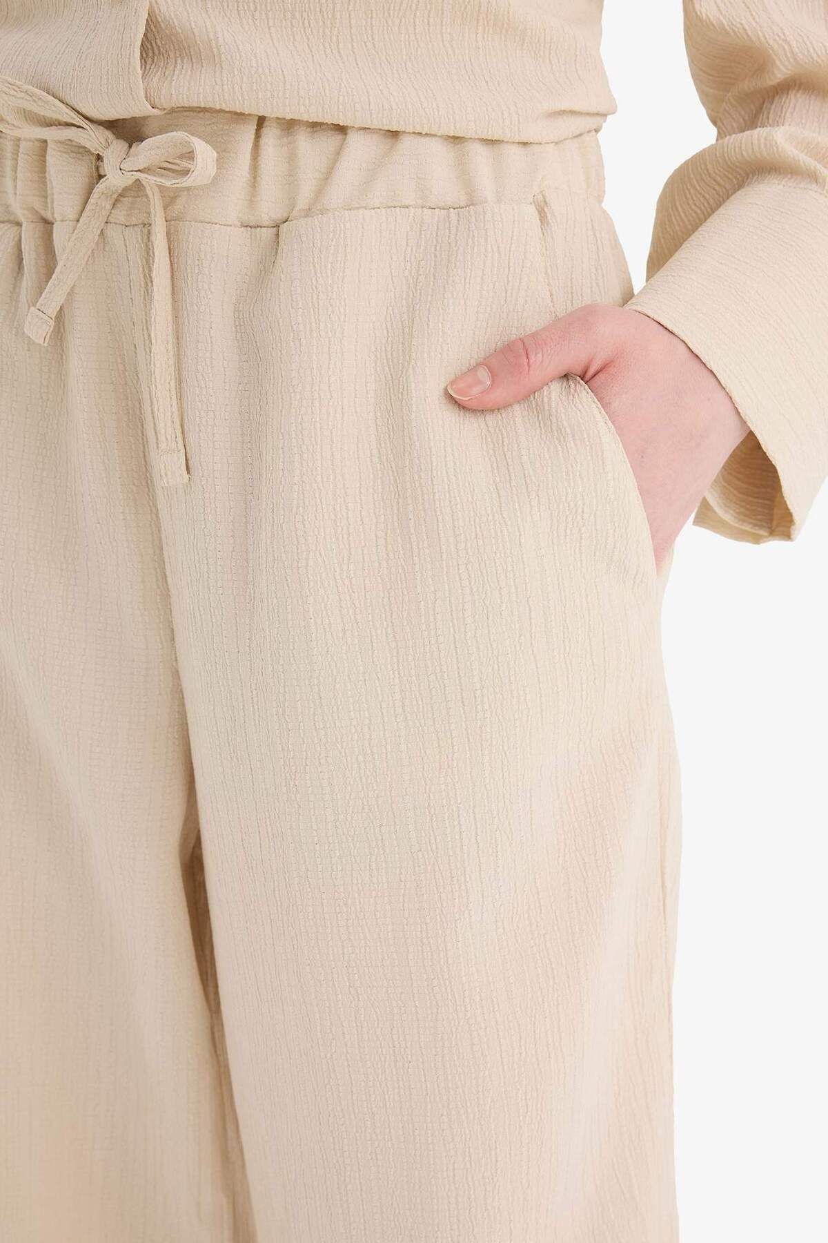 DeFacto-Relax Fit 2er-Pack Seersucker-Struktur-Langarmhemden und -Hosen F4094AX25SM 7