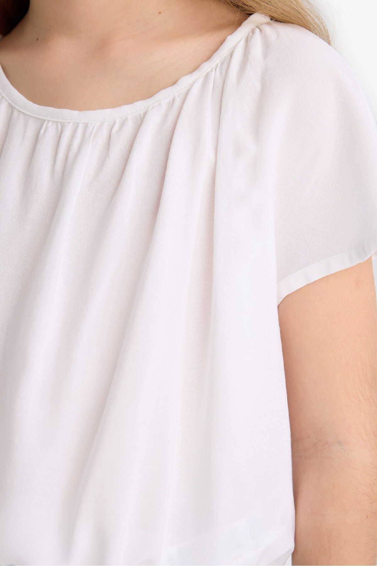 DeFacto-Girl's Short Sleeve Blouse E6855A825Sm 4