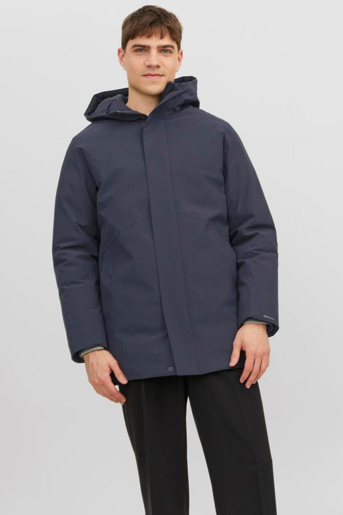 کاپشن ورزشی کلاه‌دار کاربردی ضد آب و باد مردانه - Blakeen جک اند جونز کاپشن Jack & Jones