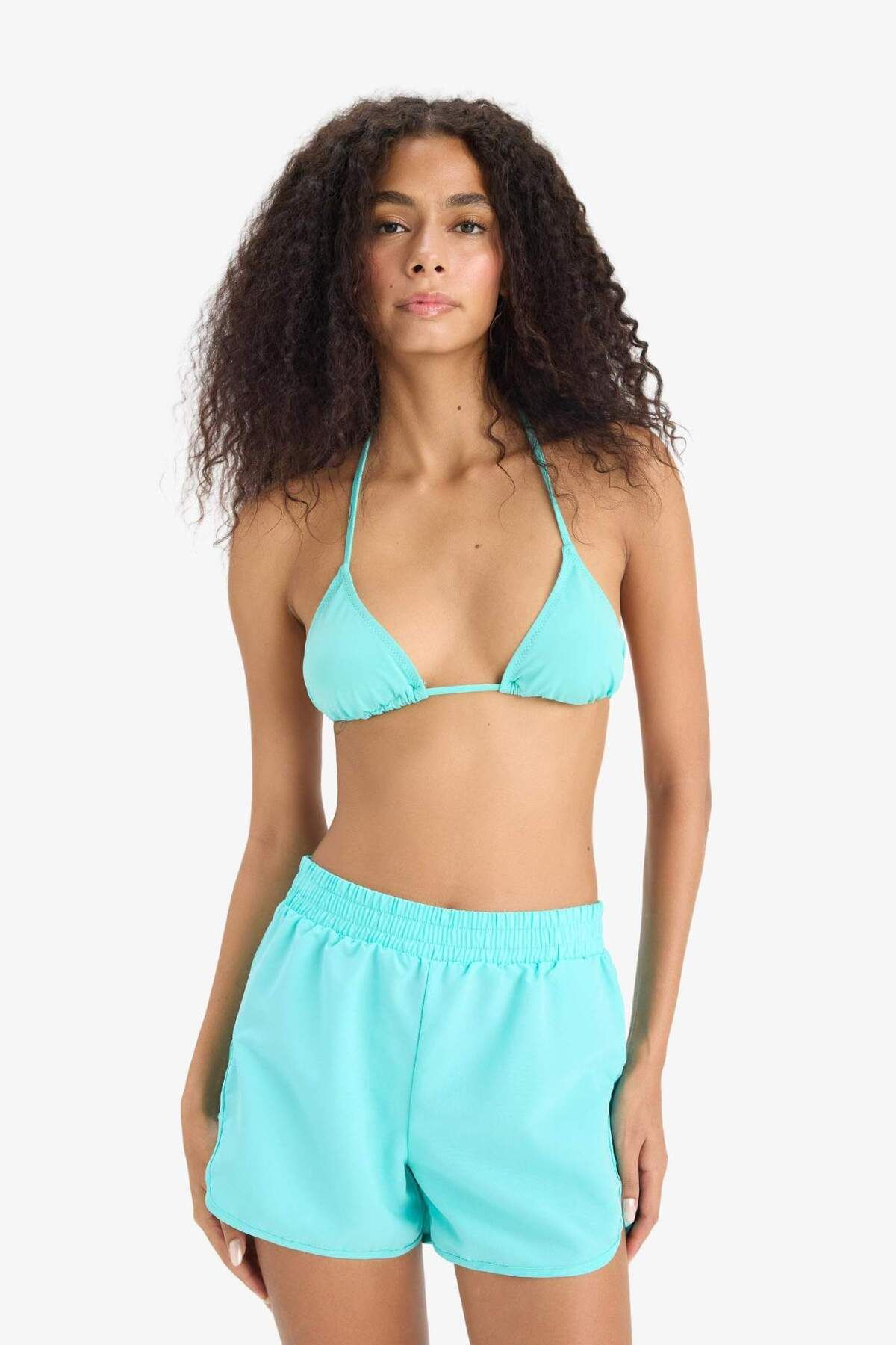 DeFacto-Regular Fit Swim Shorts-Fall in Love B7210Ax25Sm 3