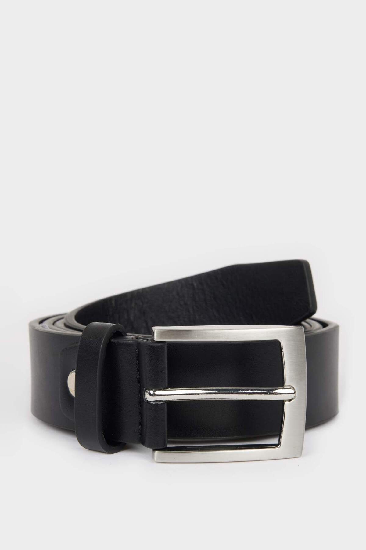 DeFacto-Men's Faux Leather Jean Belt D3285Axns 1