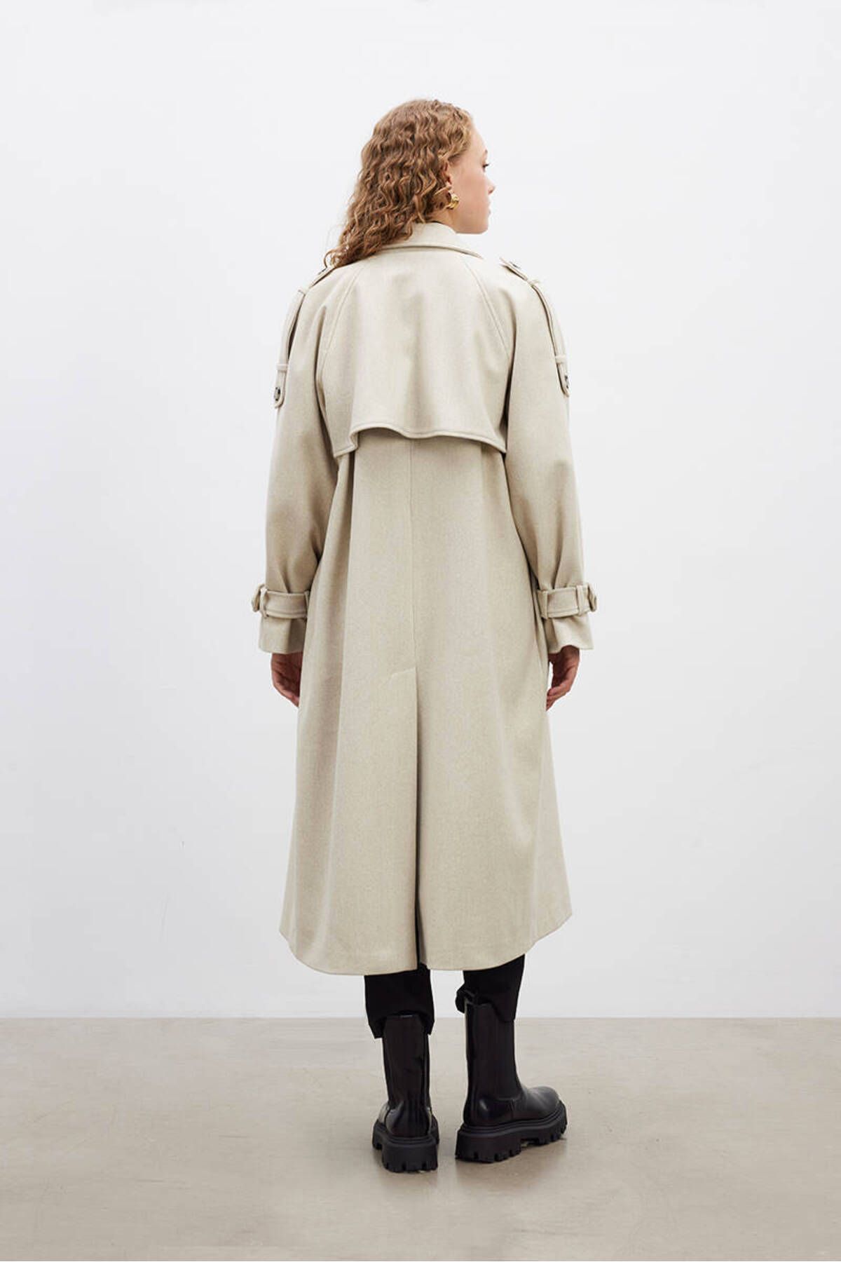 BE BLUE-STONE TRENCH CACHET COAT 8