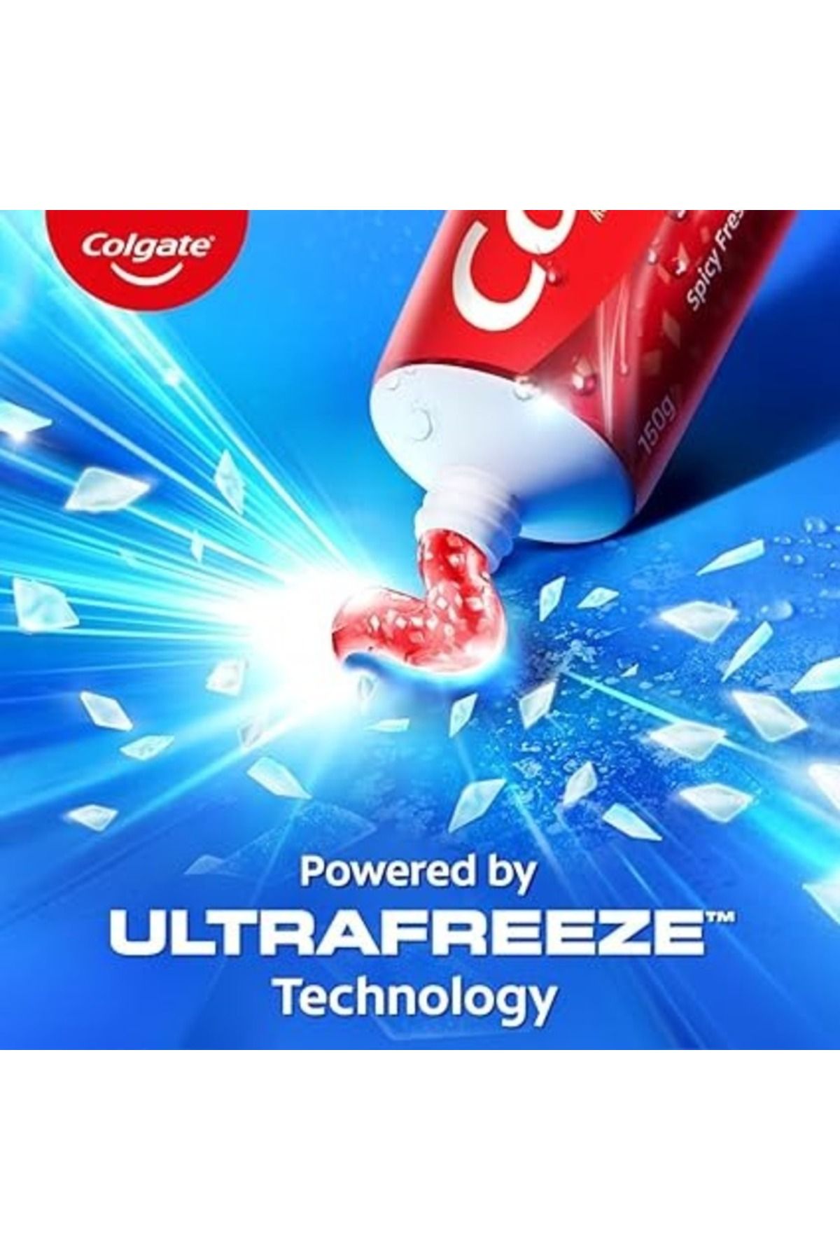 Colgate-معجون أسنان بالفلورايد أوبتيك وايت فوري 75 مل، انتعاش مكثف وتبييض مع بلورات التبريد 2