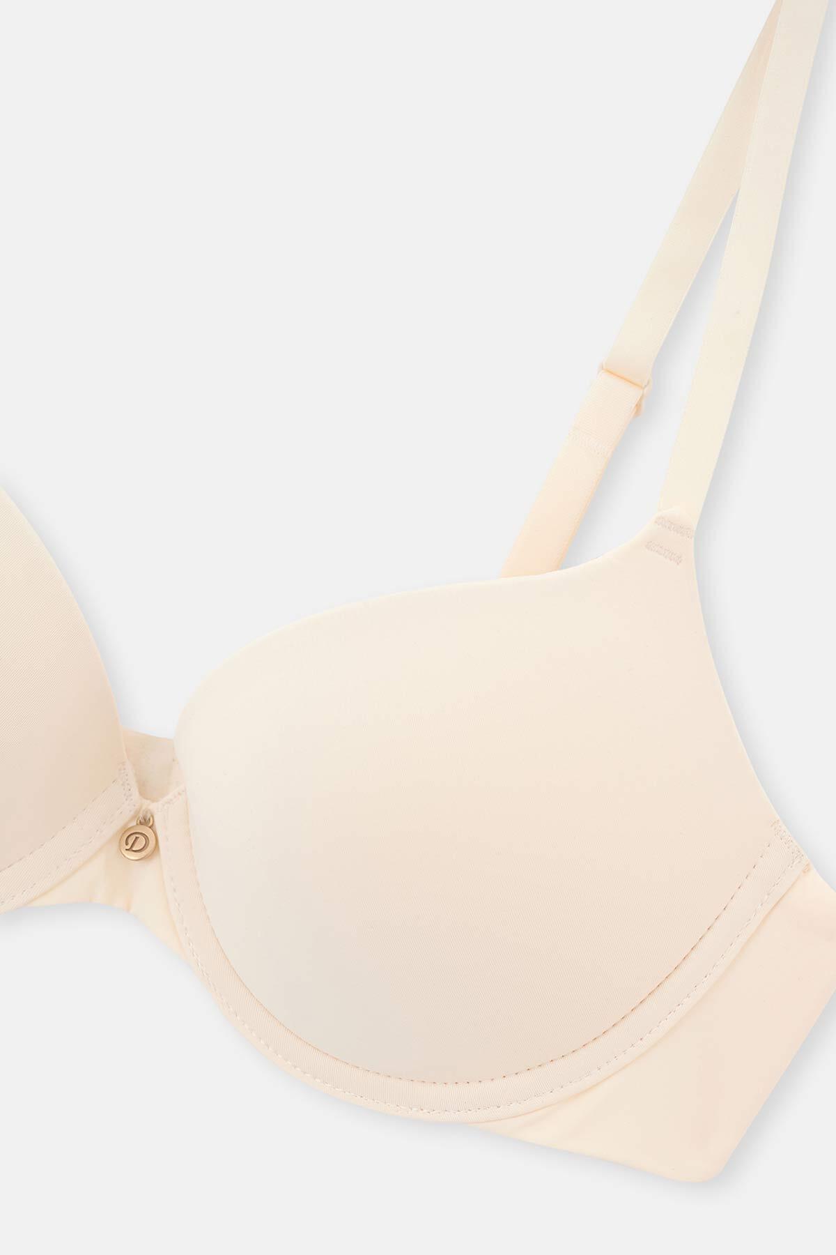 Dagi Ekru Blossom Balenli Push-Up Sütyen görsel 7