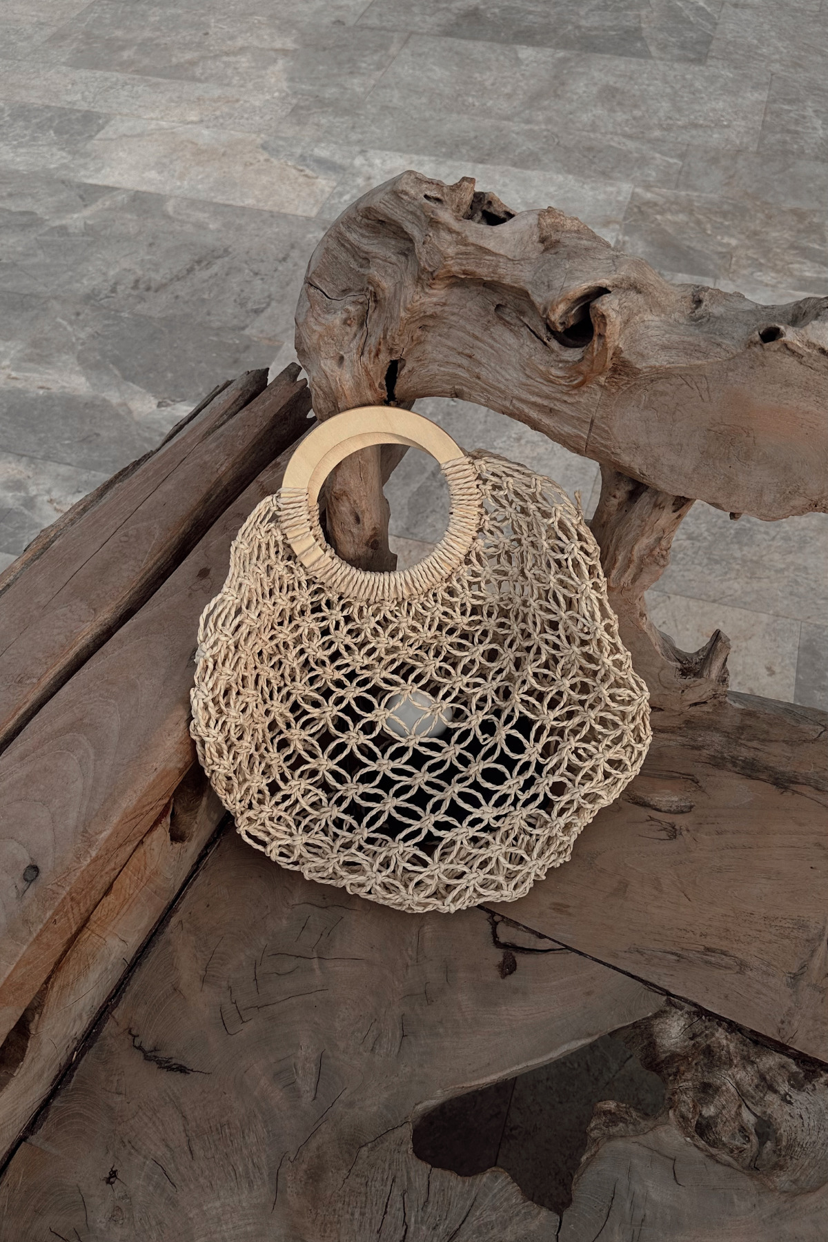 Wicker Net Handbag Vica