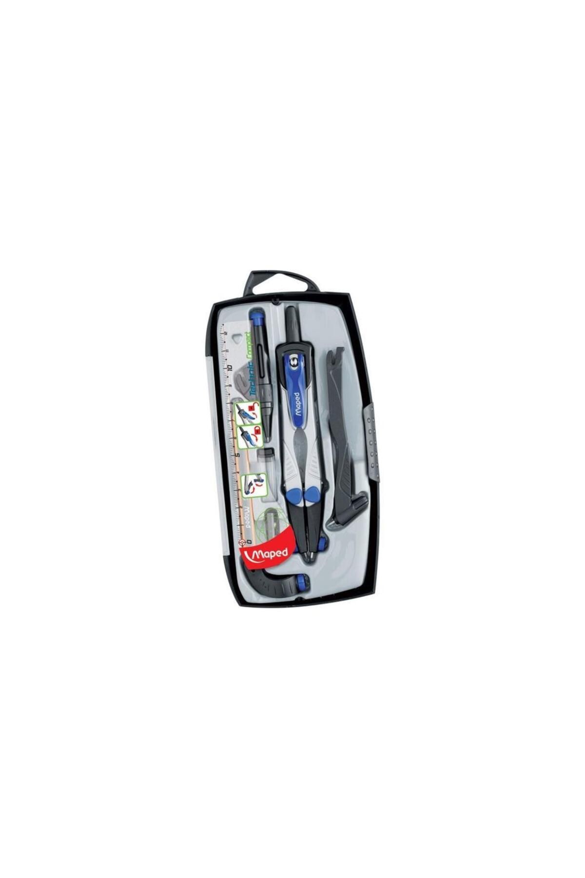 Maped-538717 Set de compas tehnic cu picioare extensibile, 7'' 1