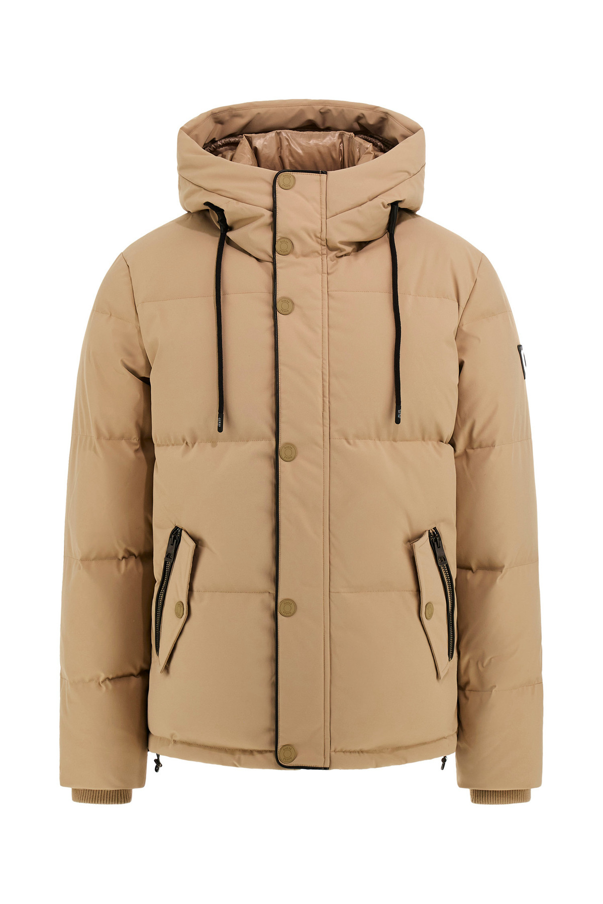 گس کاپشن مردانه بژ M4BL43WGJR2G1FE یقه بلند PUFFA J