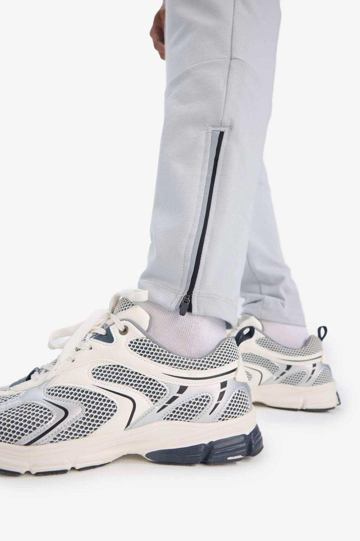 DeFacto-DeFactoFit Slim Fit Sports Jogger Φούτερ με φερμουάρ με φερμουάρ D7998AX25SP 6