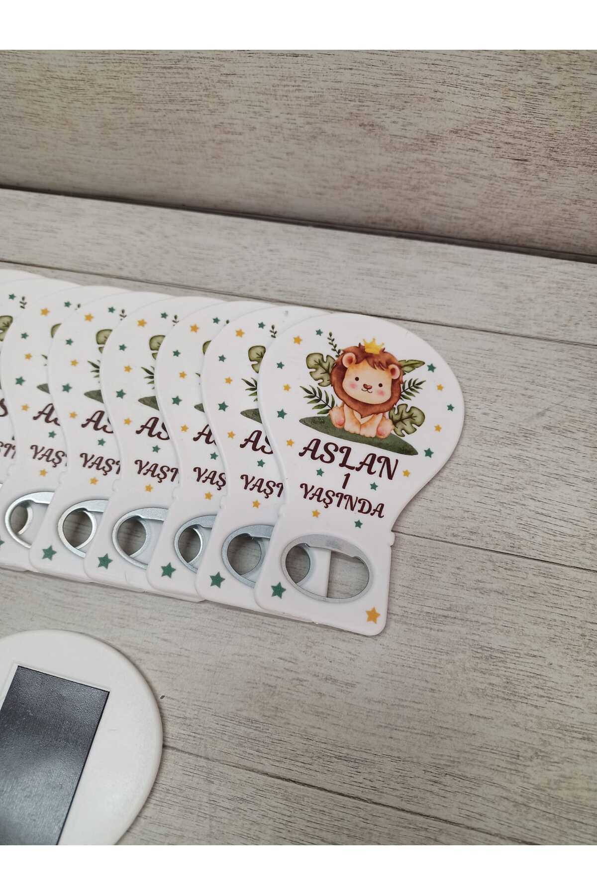 onuratasarlat 10 Adet Balon Magnet Açacak Yeni Doğan, Doğum Günü, Sünnet, Nişan, Söz, Aslanlı Model fotoğrafı 2 (önizleme)