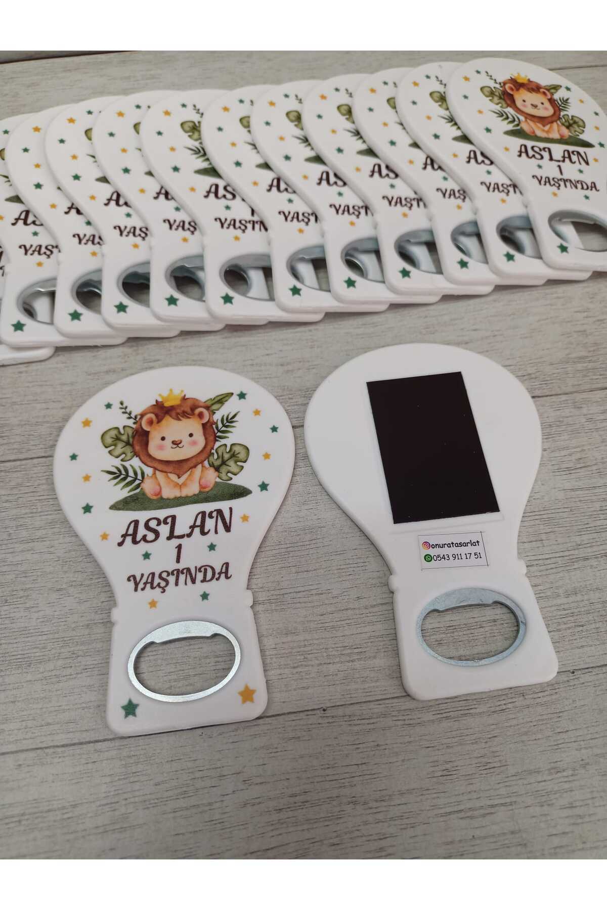 onuratasarlat 10 Adet Balon Magnet Açacak Yeni Doğan, Doğum Günü, Sünnet, Nişan, Söz, Aslanlı Model fotoğrafı 3 (önizleme)