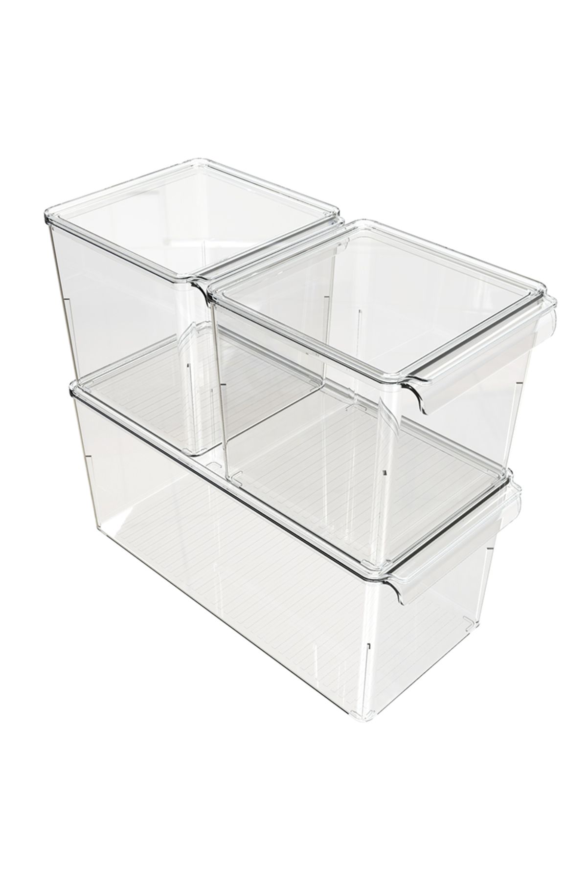 Prima Nova-Set transparent de 3 piese pentru frigider și dulap - bucătărie și baie 1